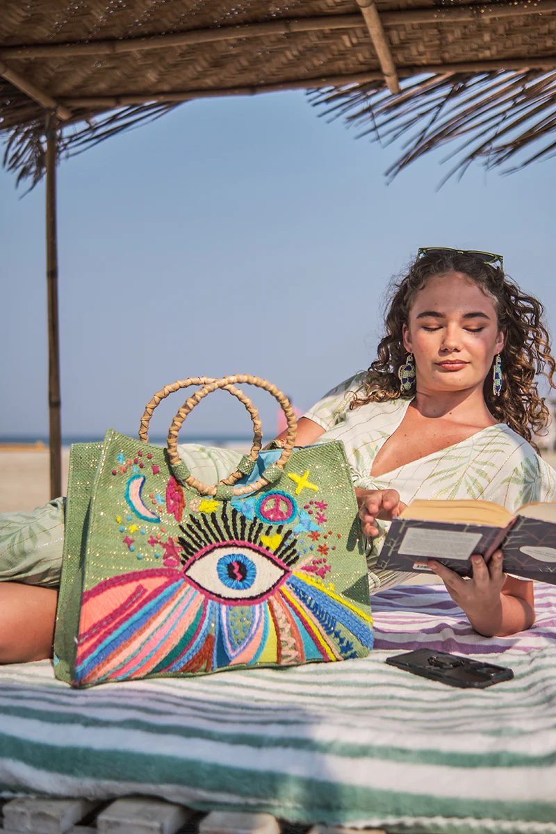 Groovy Evil Eye Mini Tote