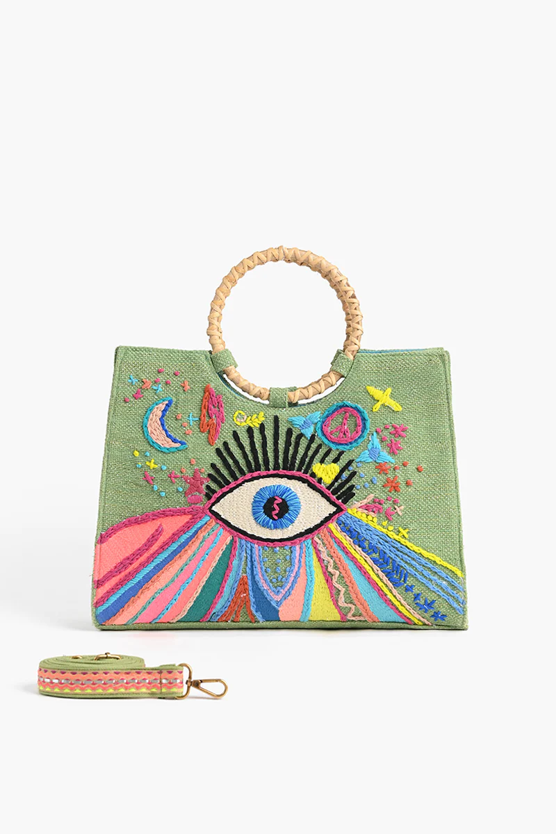 Groovy Evil Eye Mini Tote