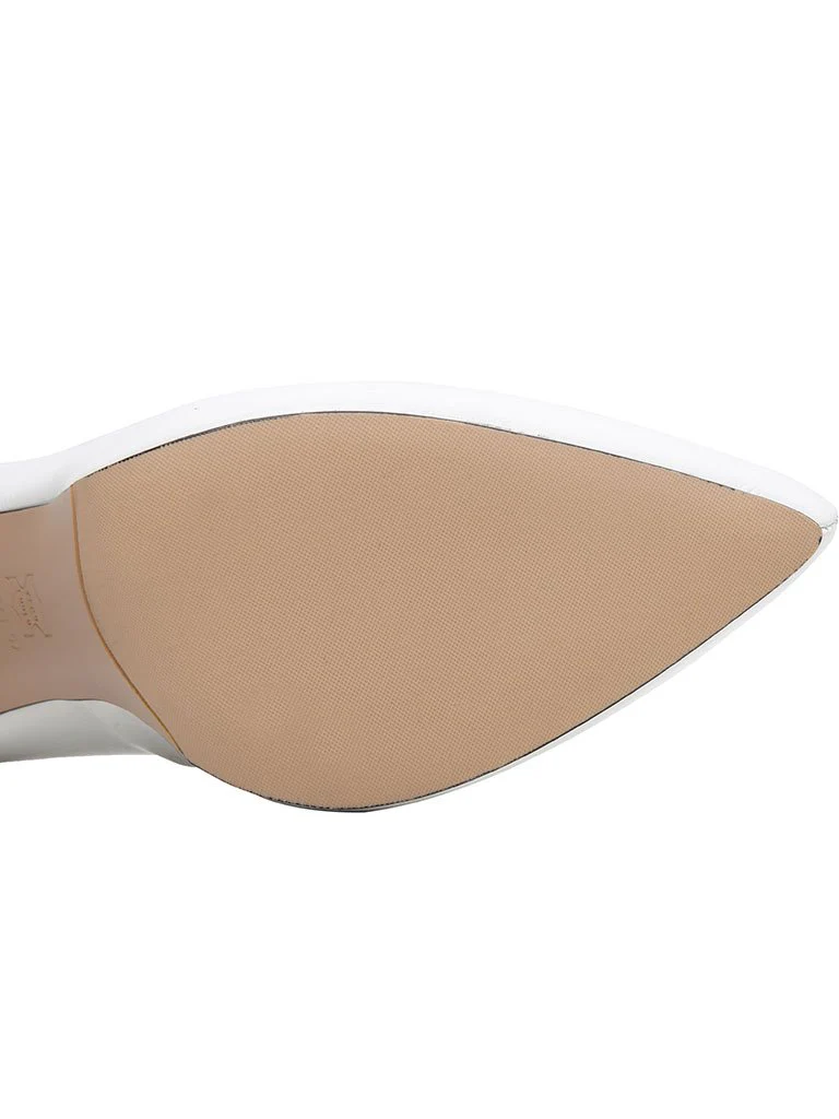 10.5CM High Heel Platform Pointed Toe Leather Shoes