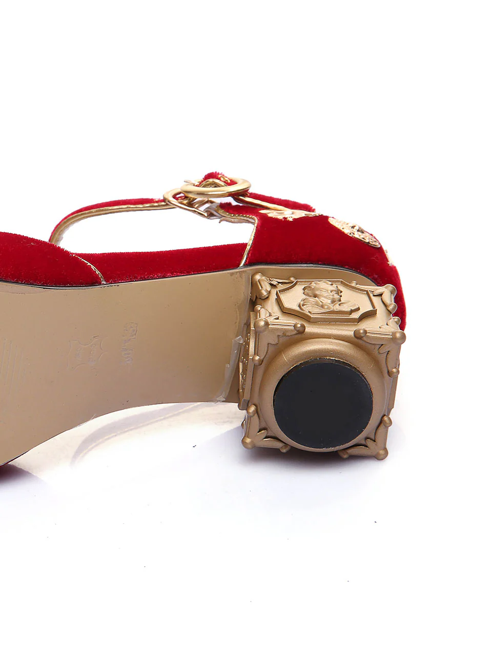 5CM Luxury Velvet Chunky Heels Artist Cube Heel Retro Shoes