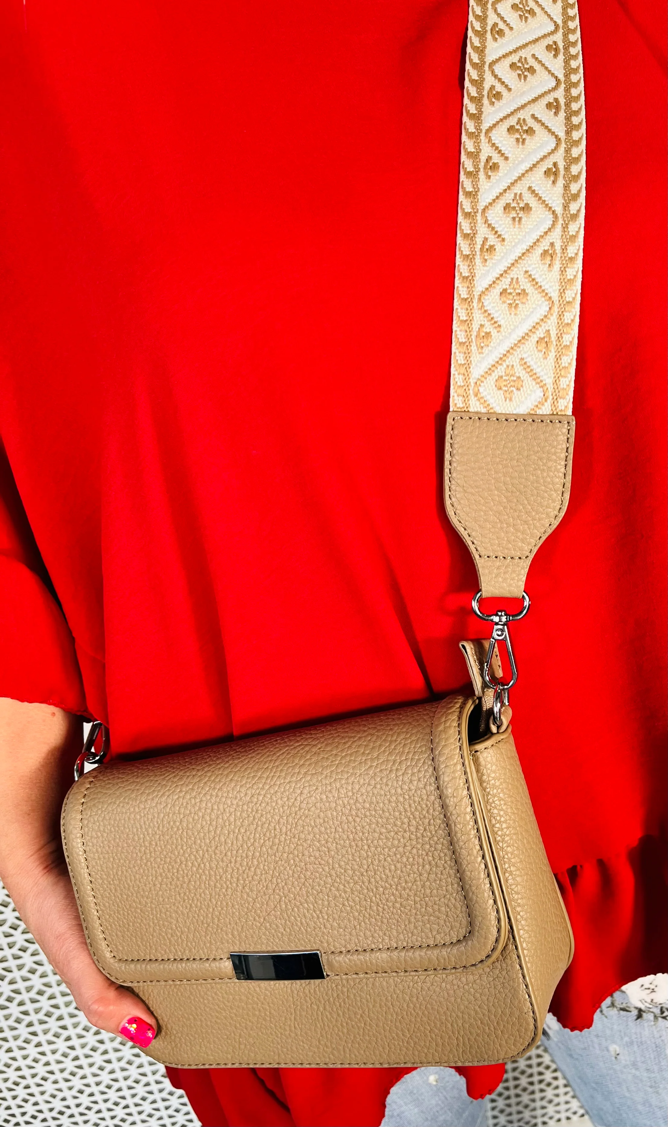 Rylan Cross Body Bag - Tan