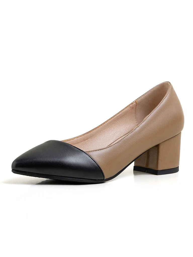 Stiletto Heel Pointed Toe PU Vintage Shoes