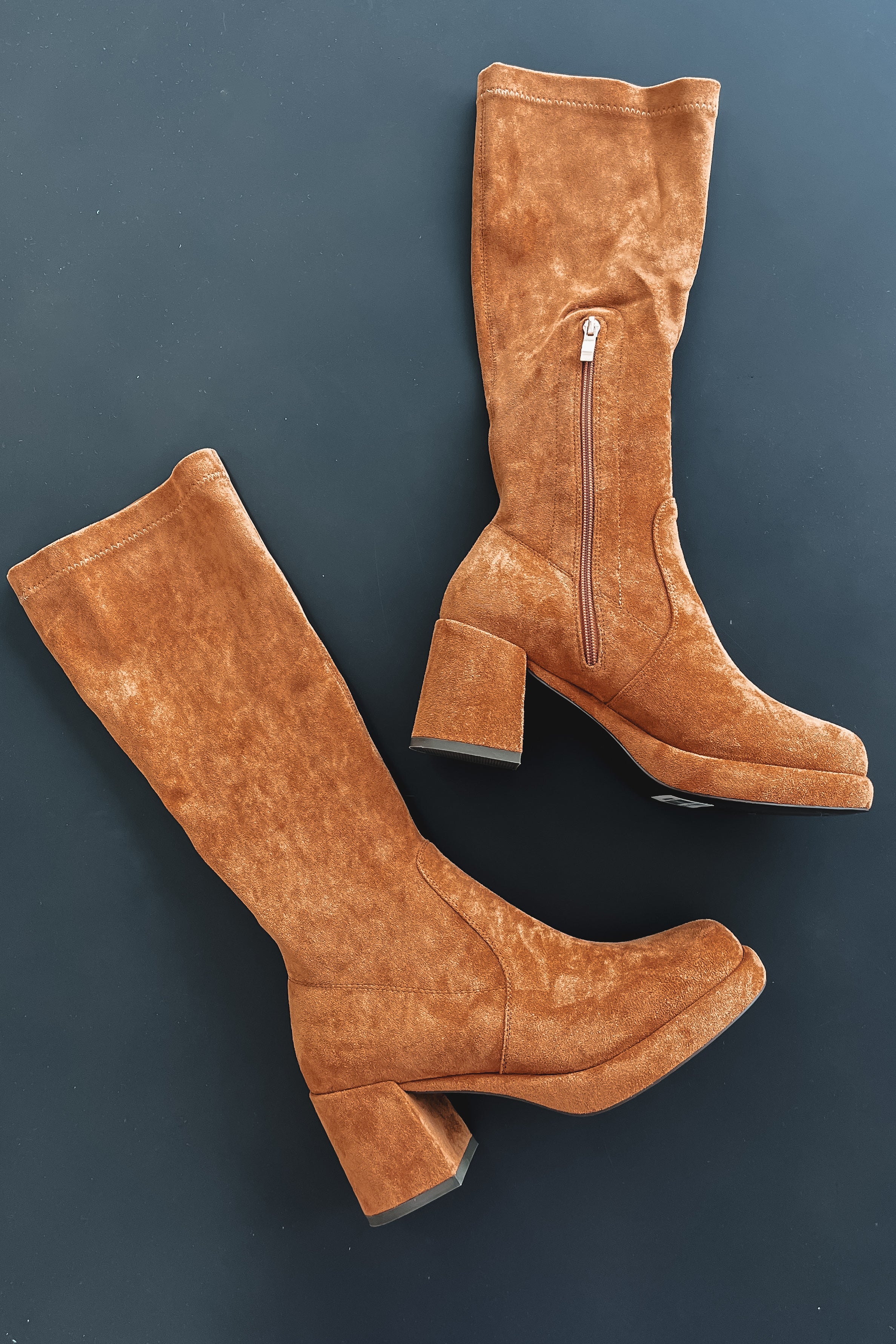 HOLIDAY DEAL   Sound Of The Season Suede Block Heel Boot