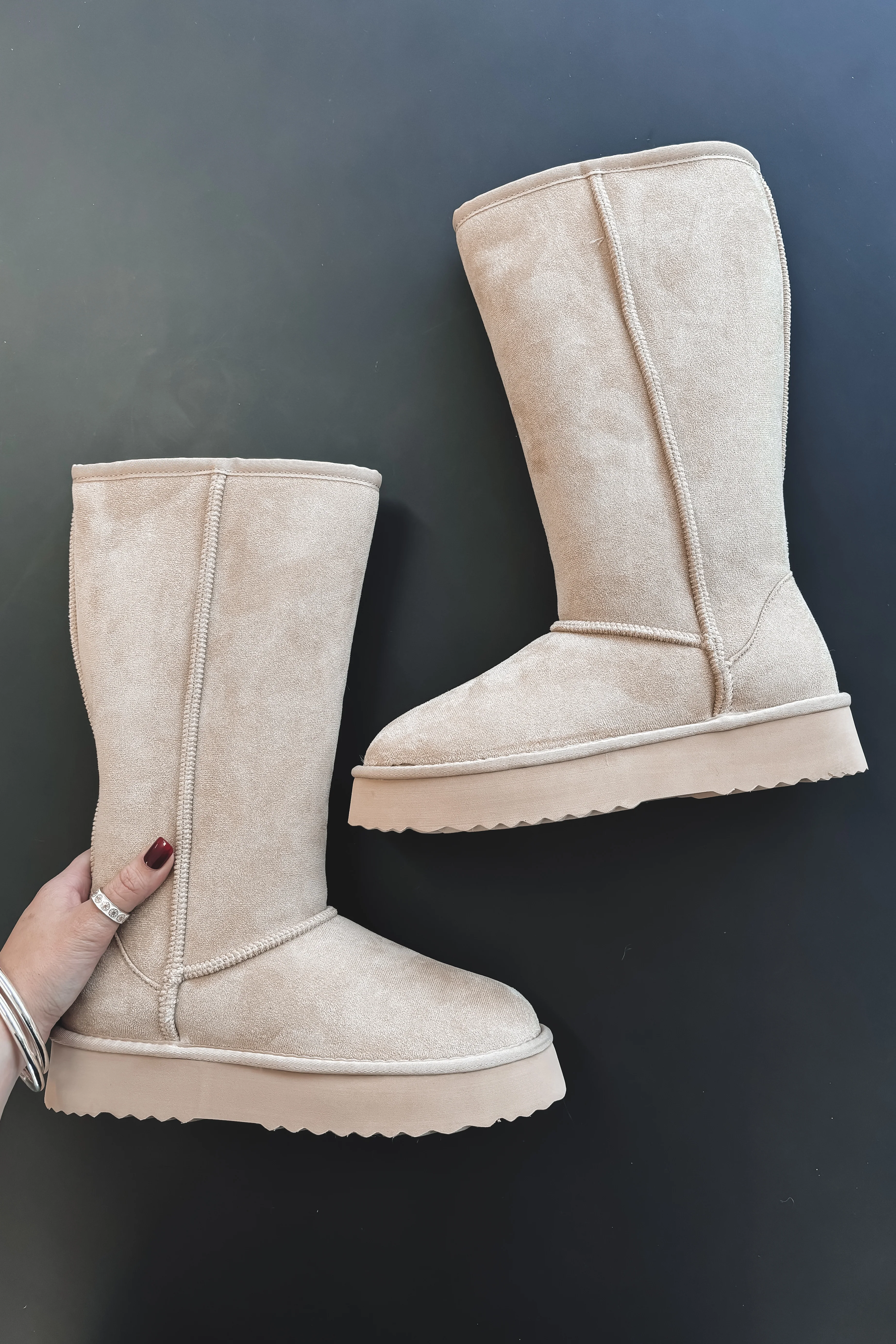 Matisse Ski Valley Knee High Fur Boots