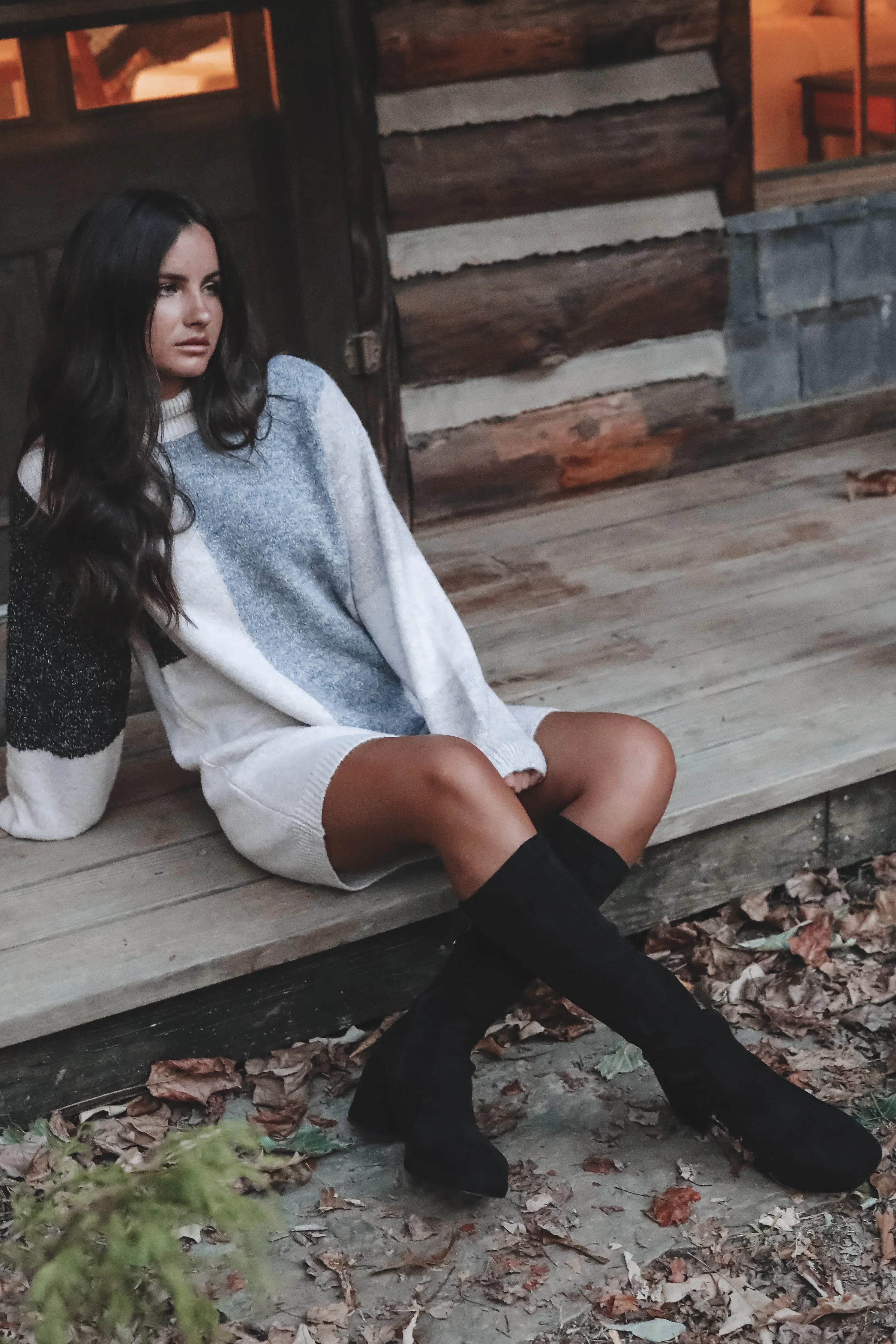 HOLIDAY DEAL   Sound Of The Season Suede Block Heel Boot