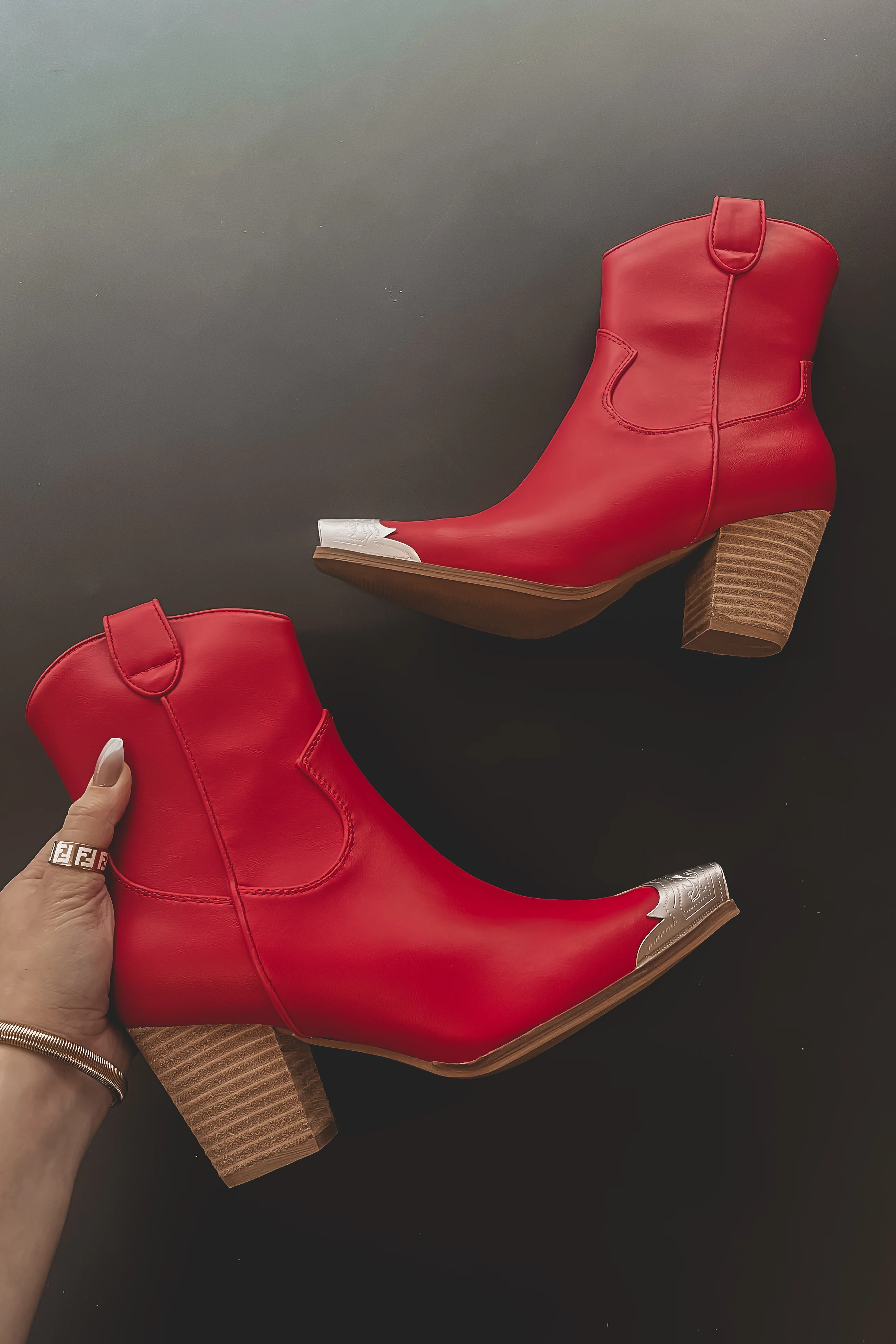 Walking In A Western Way Red Boots