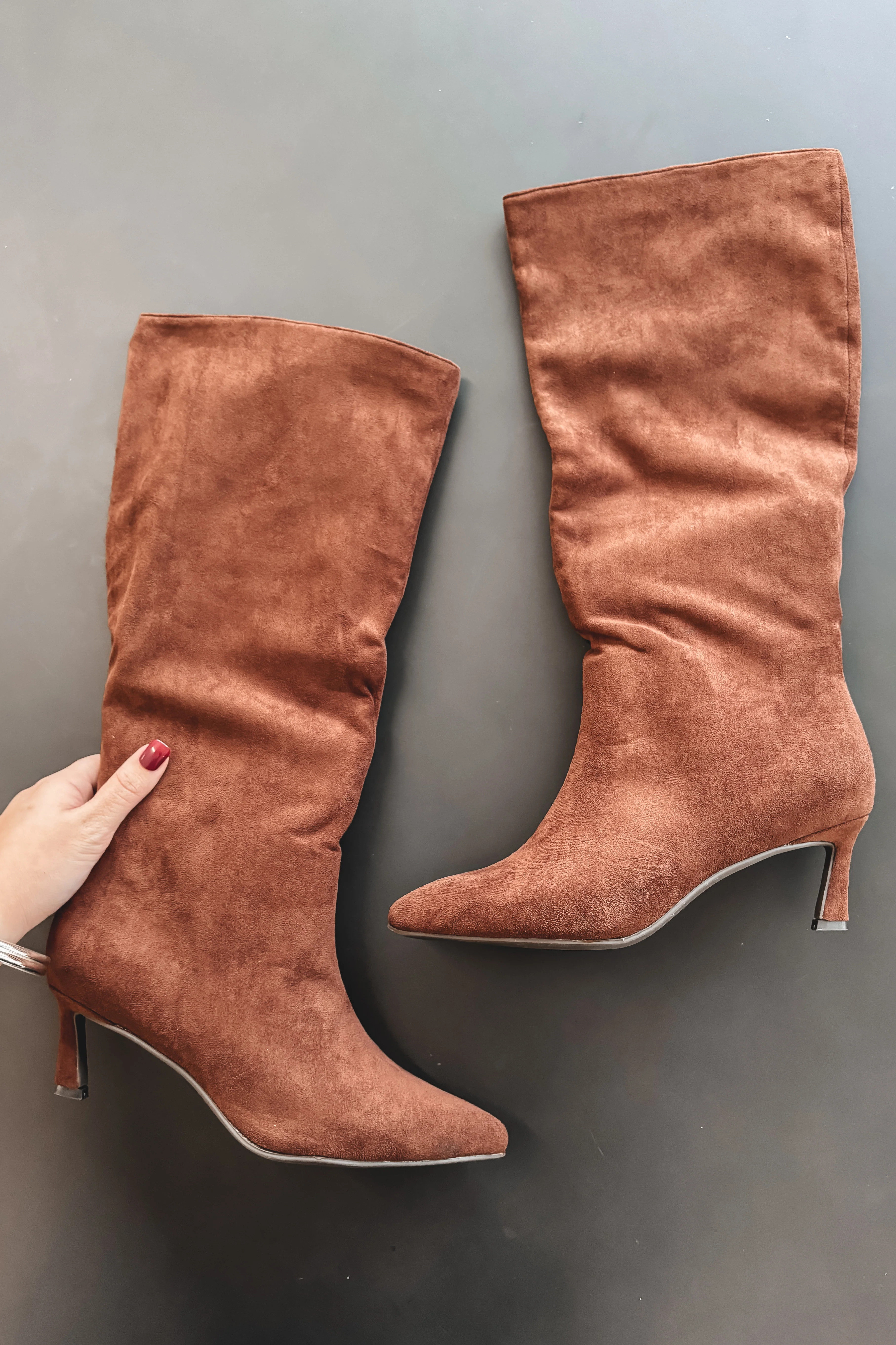Can't Live Without Suede Pointed Toe Boot