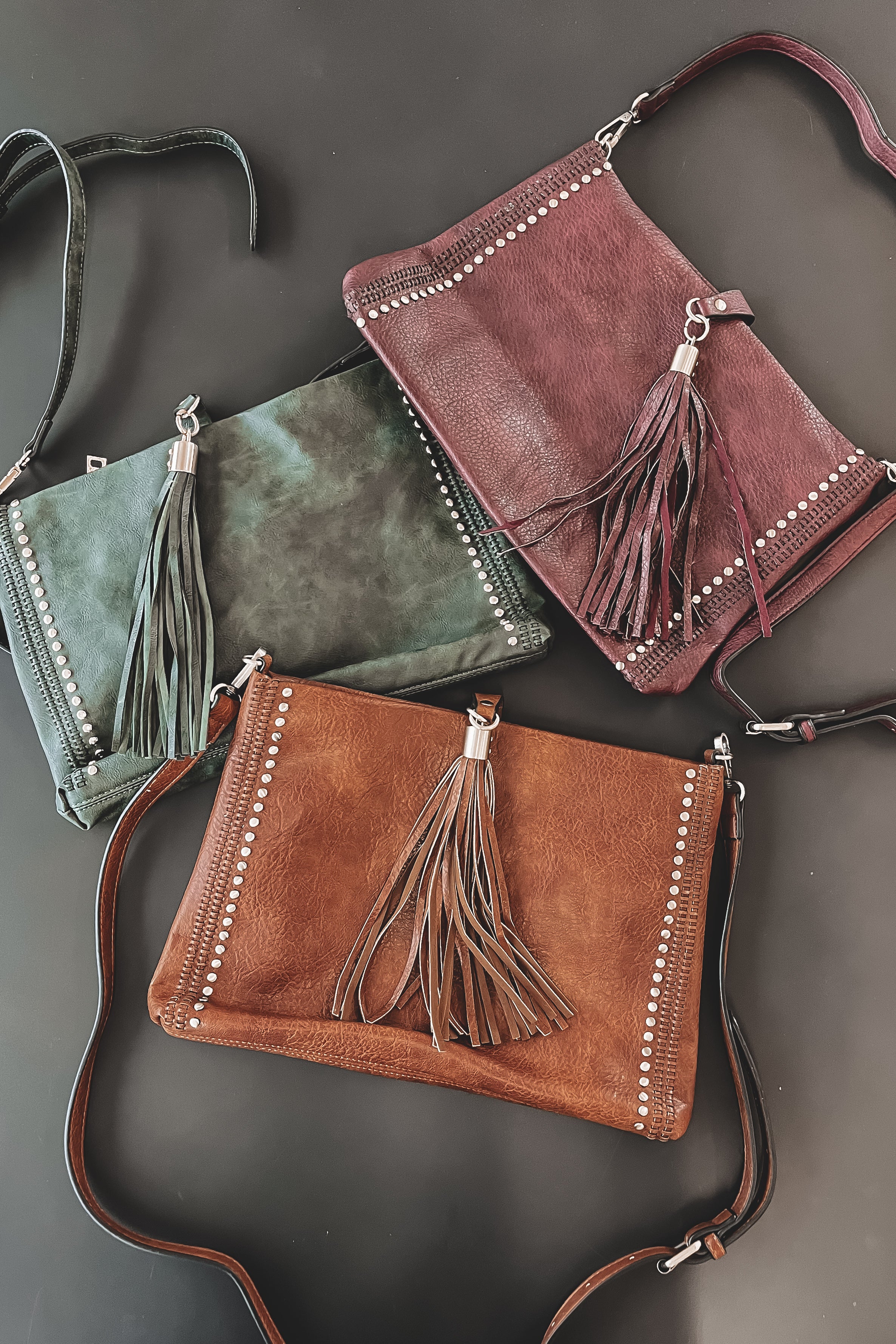 HOLIDAY DEAL  Oh So Chic Vegan Leather Crossbody Bag