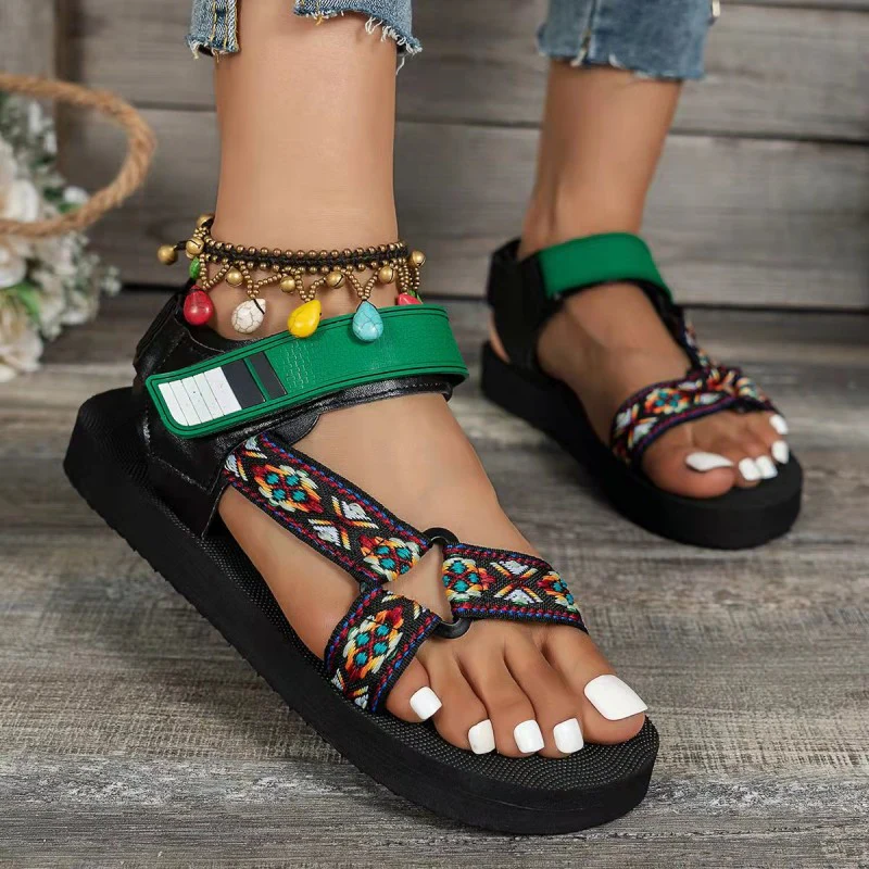 Casual Patchwork Round Out Door Shoes