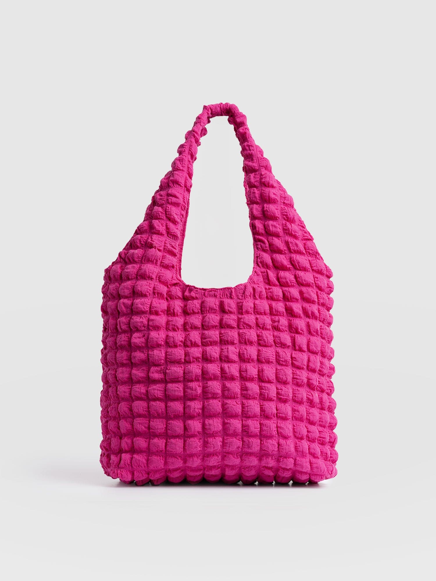 Shoulder Tote Bag - Fuchsia Pink