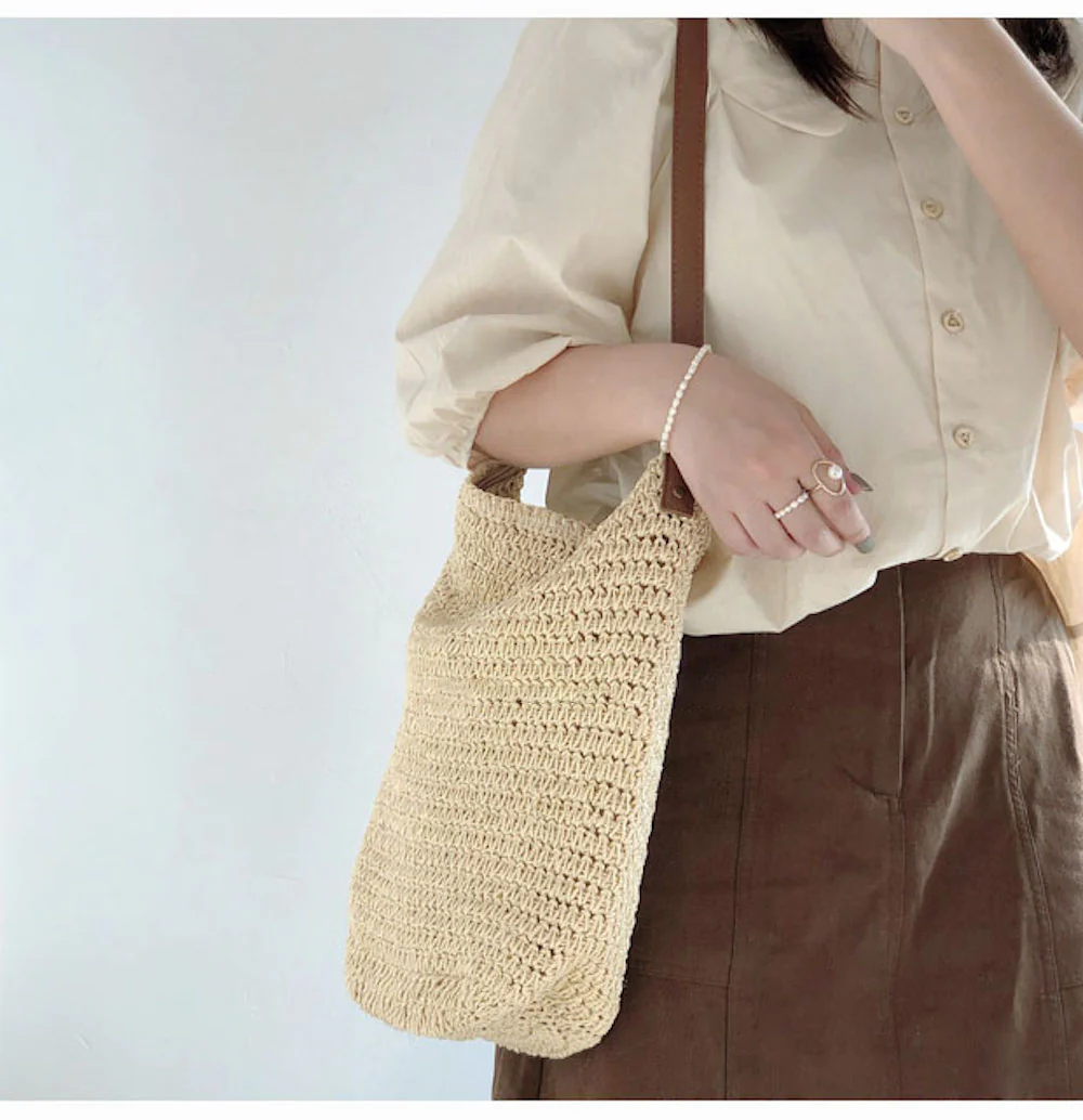 Handbags Straw Woven Retro Shoulder Bag
