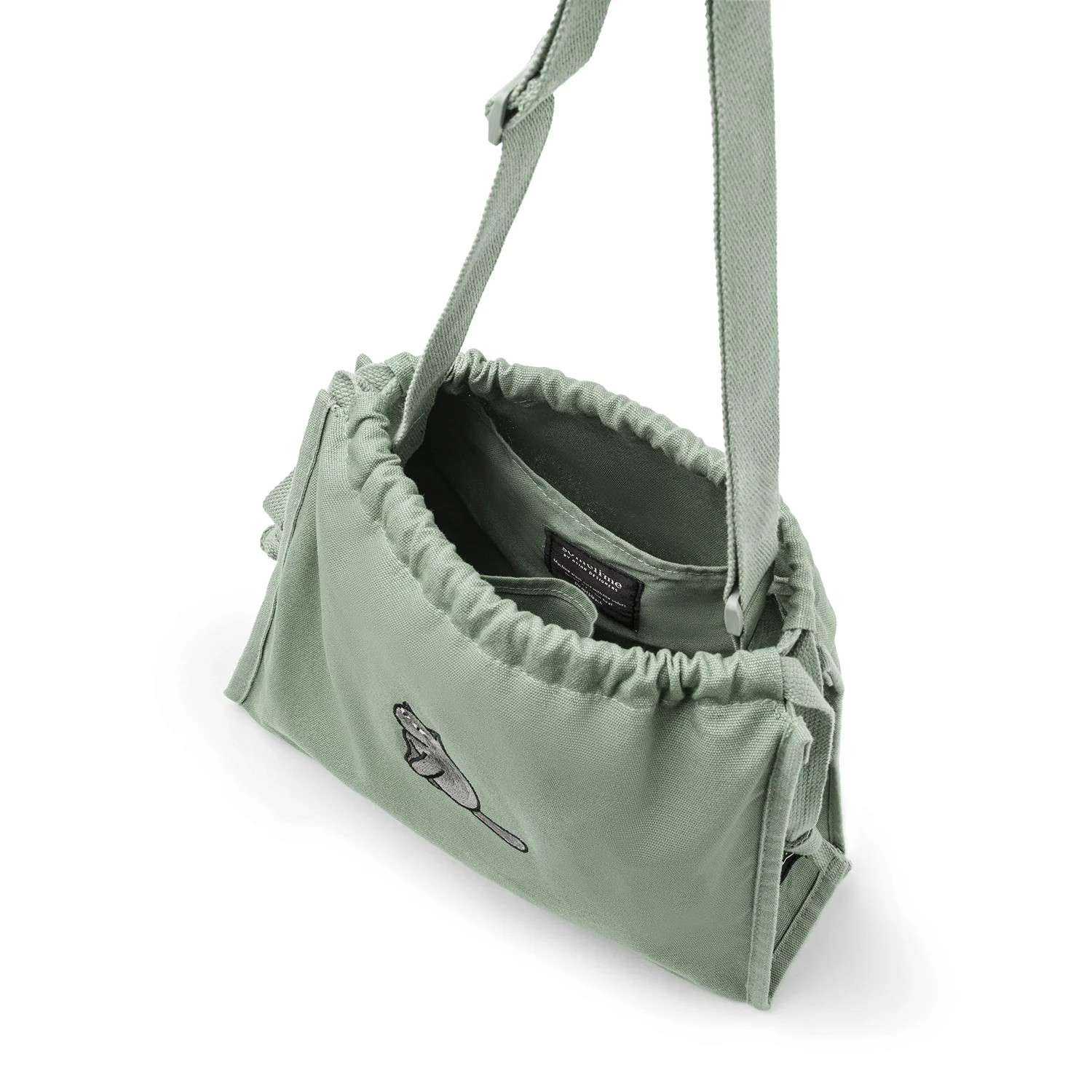 Furry Drawstring 37 Crossbody Bag