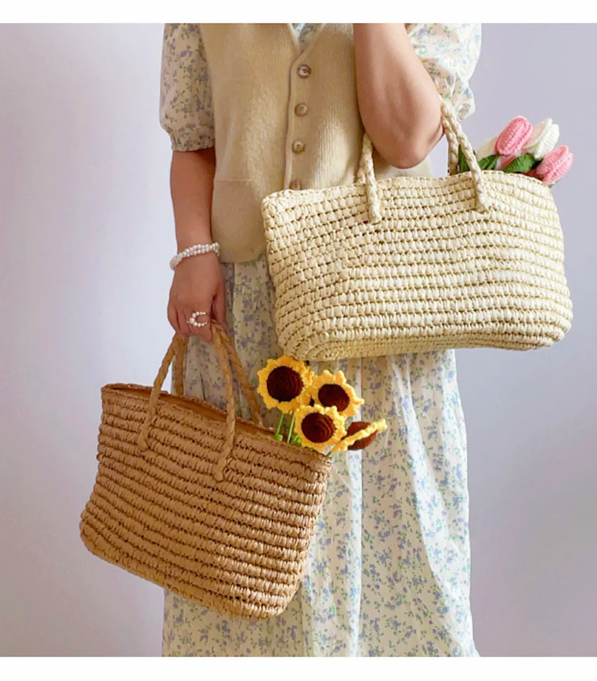 Handbags Straw Woven Summer Beach Bag