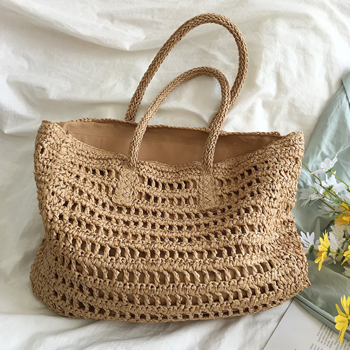 Handbags Large Fashion Straw Woven Tote Bag