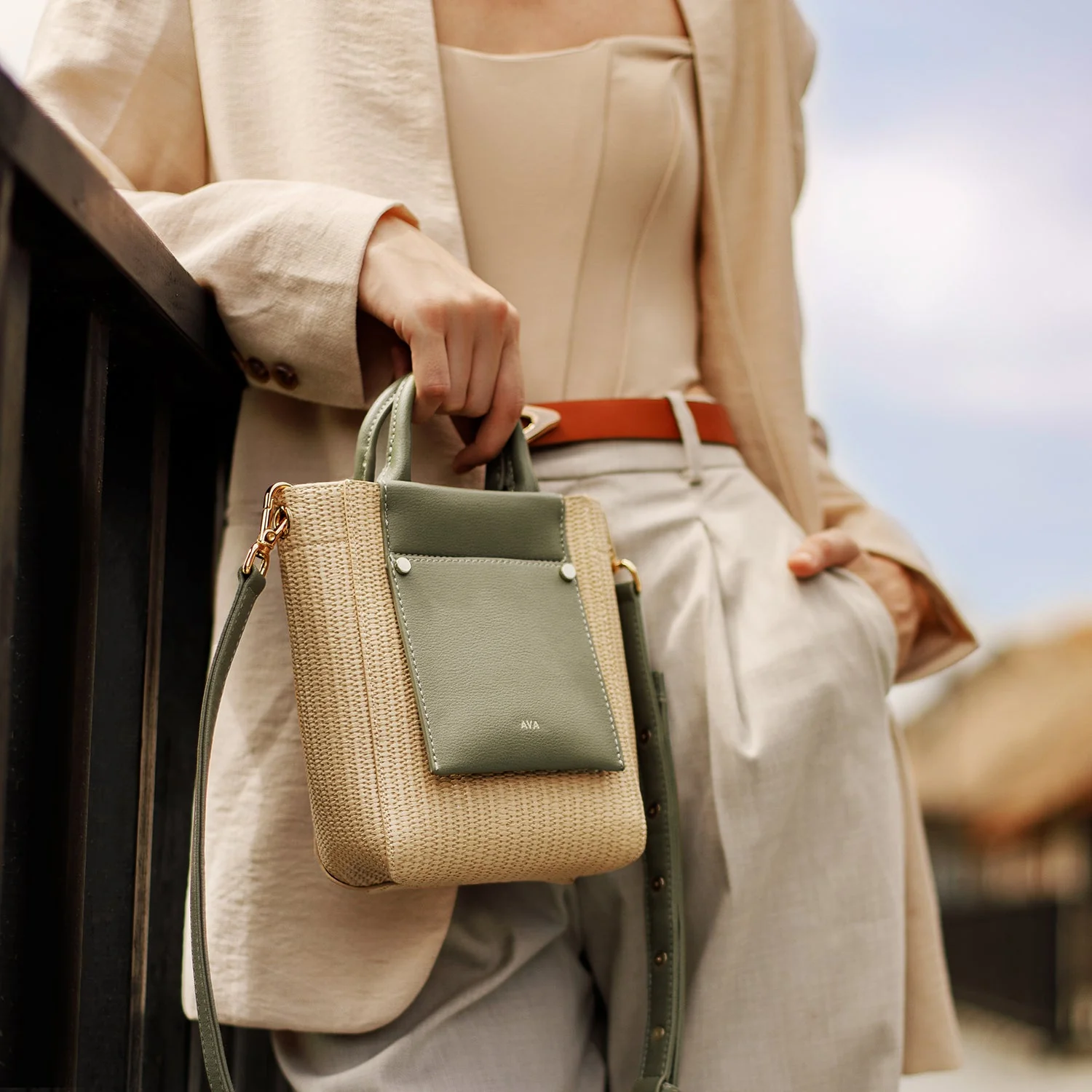 Nicola Mini Tote Woven