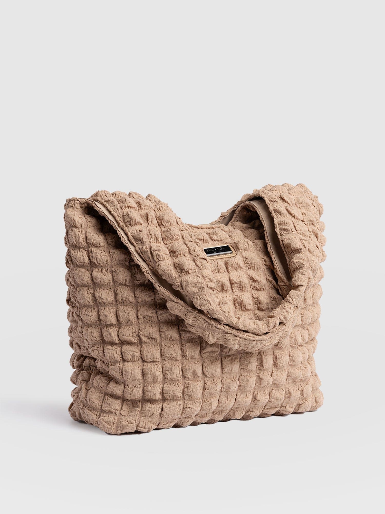 Shoulder Tote Bag - Beige