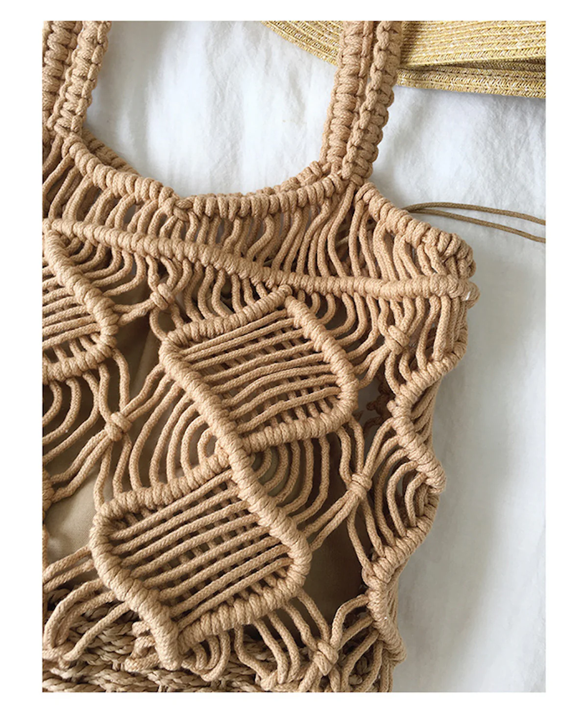 Handbags Straw Bottom Cotton Handbag