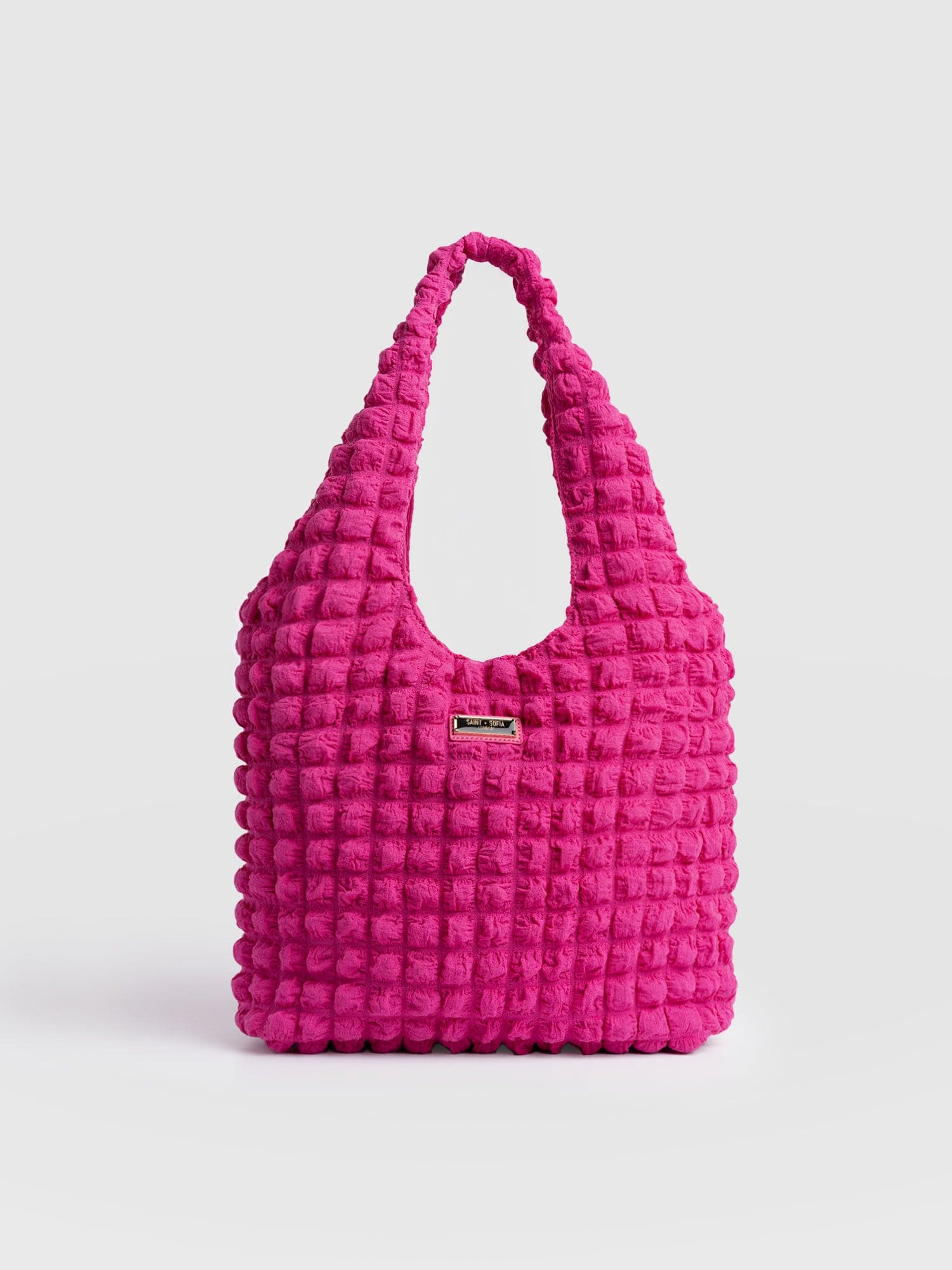 Shoulder Tote Bag - Fuchsia Pink