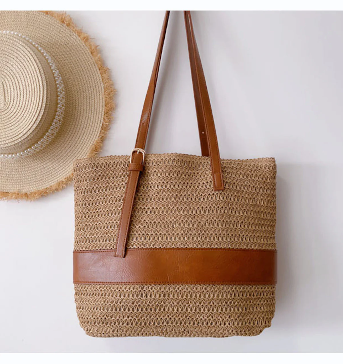 Handbags Straw Woven Tote Shoulder Bag