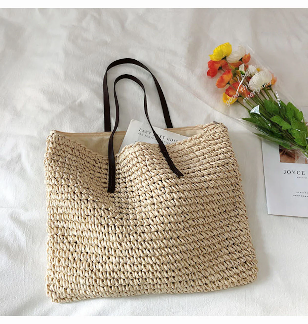 Handbags Everyday Large Straw Woven Summer Bag