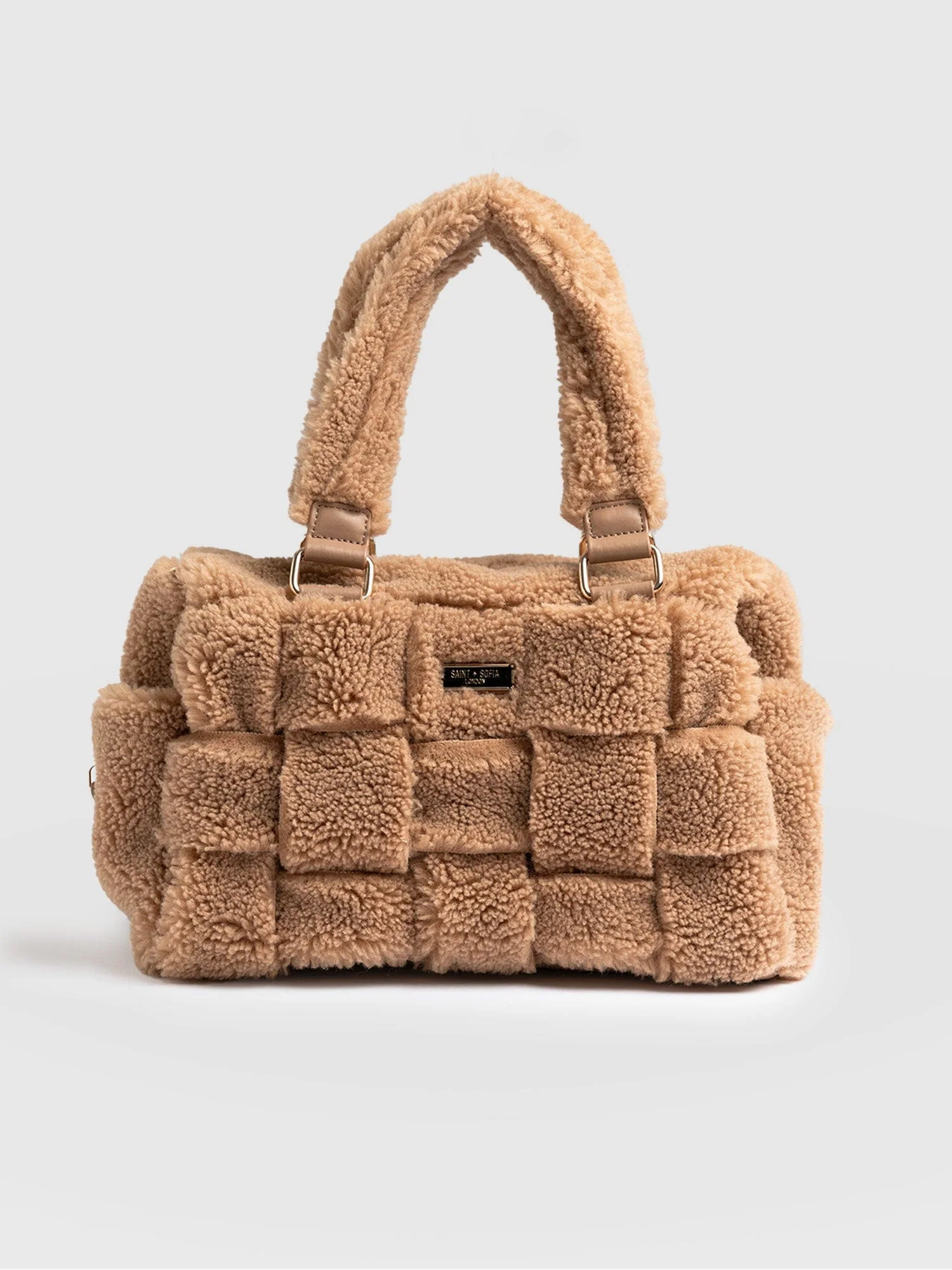Woven Duffle Bag - Caramel