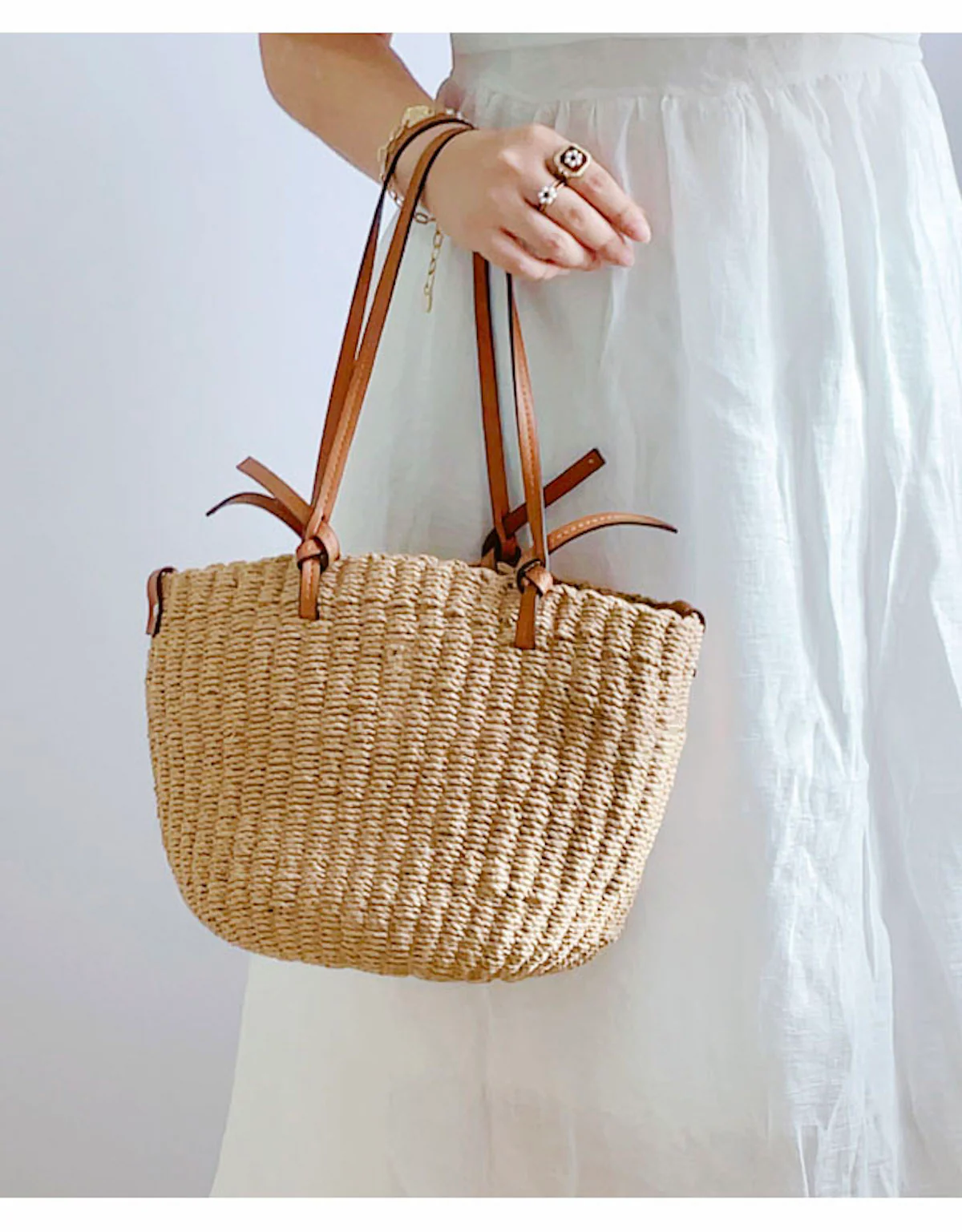 Handbags Medium Summer Basket Tote
