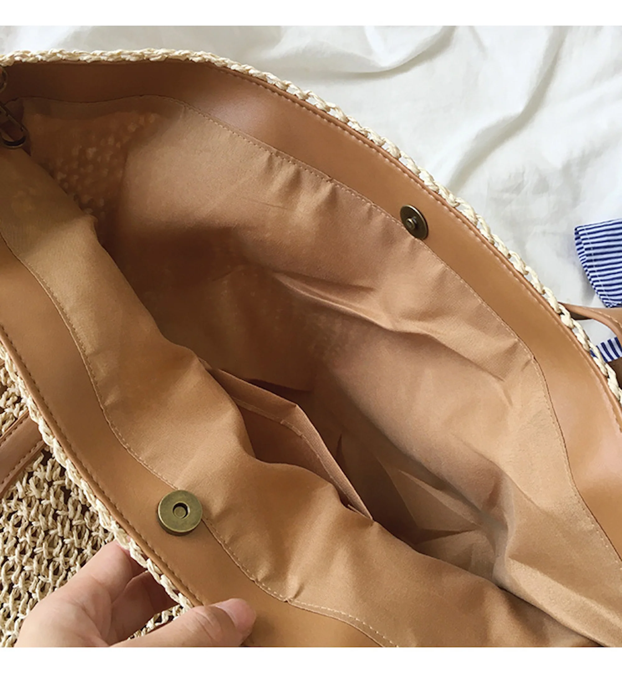 Handbags Large Straw Woven Tote Bag