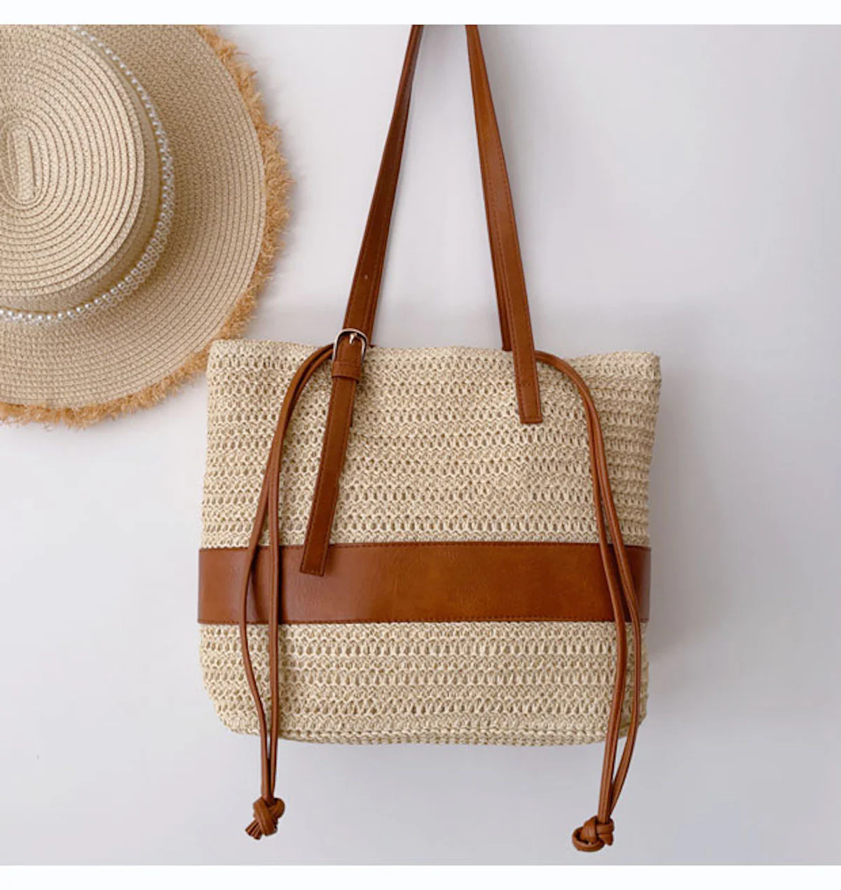 Handbags Straw Woven Tote Shoulder Bag
