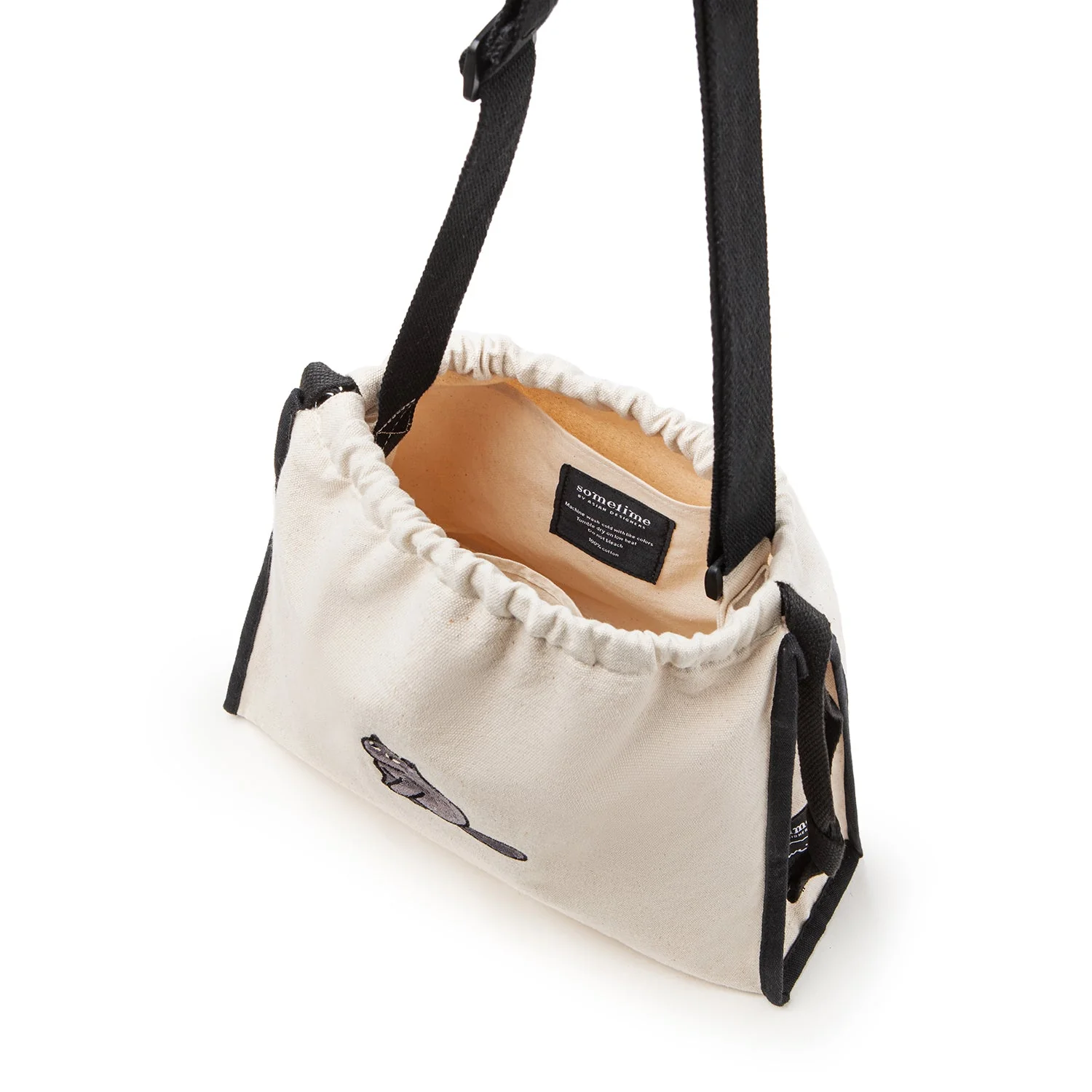 Furry Drawstring 37 Crossbody Bag