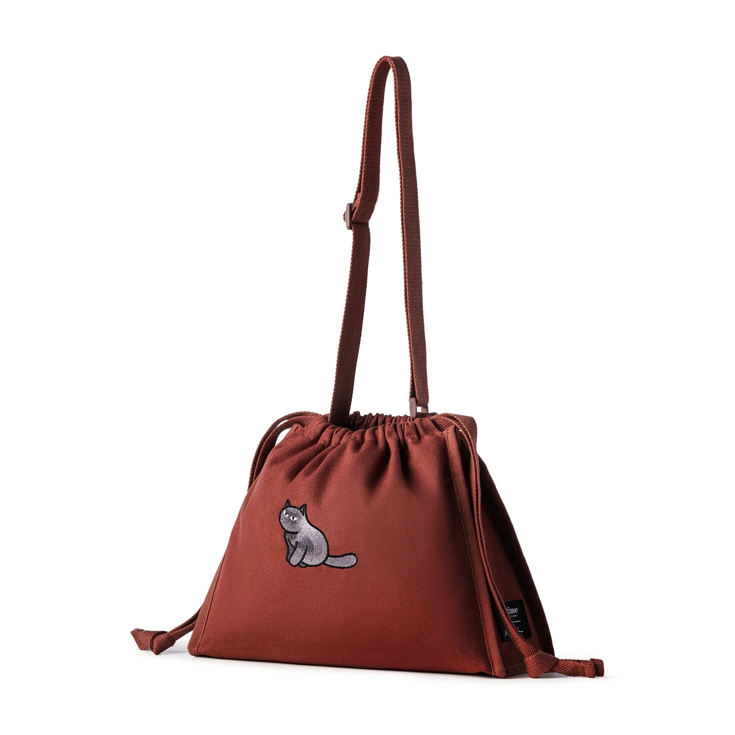 Furry Drawstring 37 Crossbody Bag