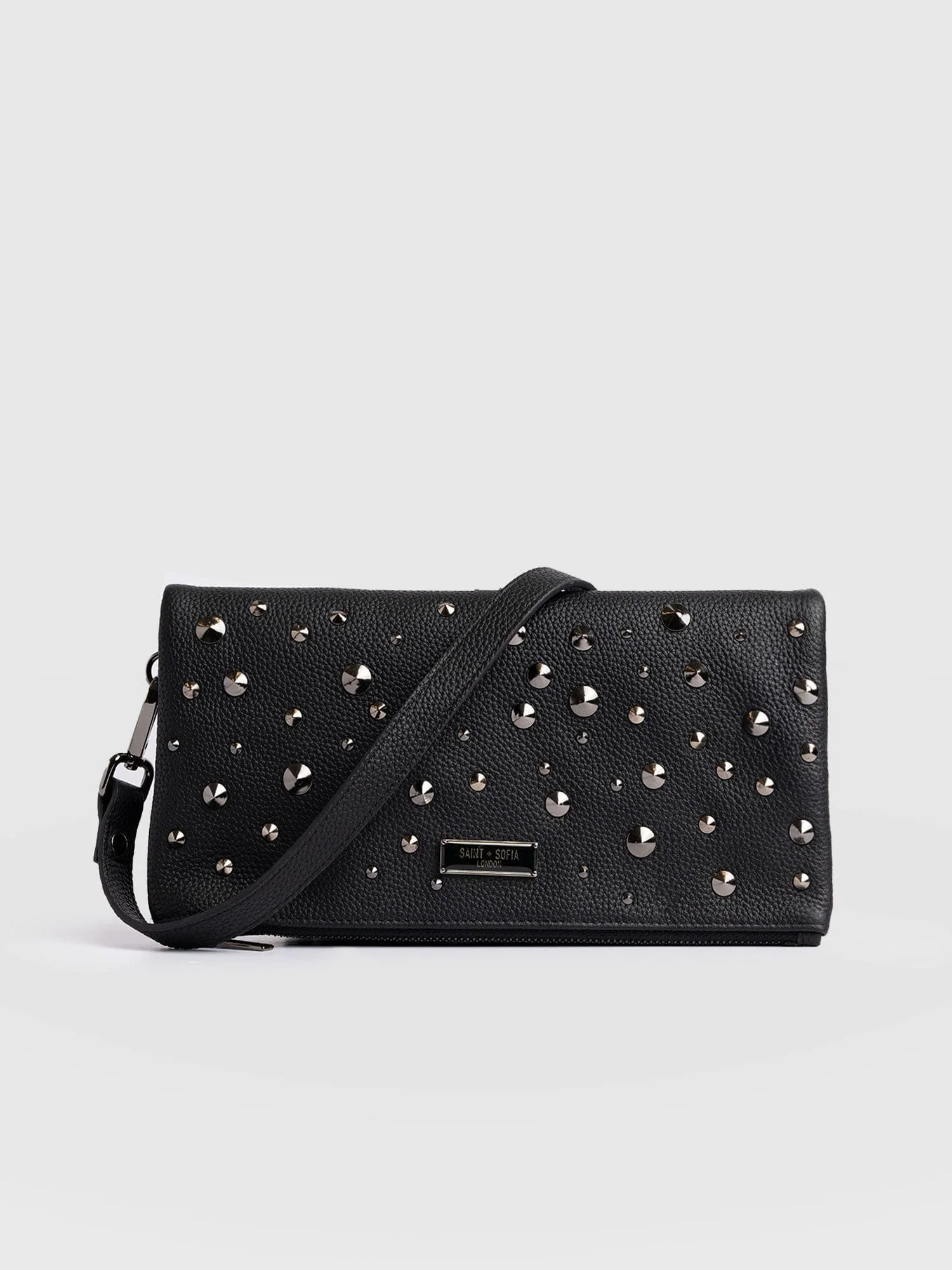 Studded Clutch - Black
