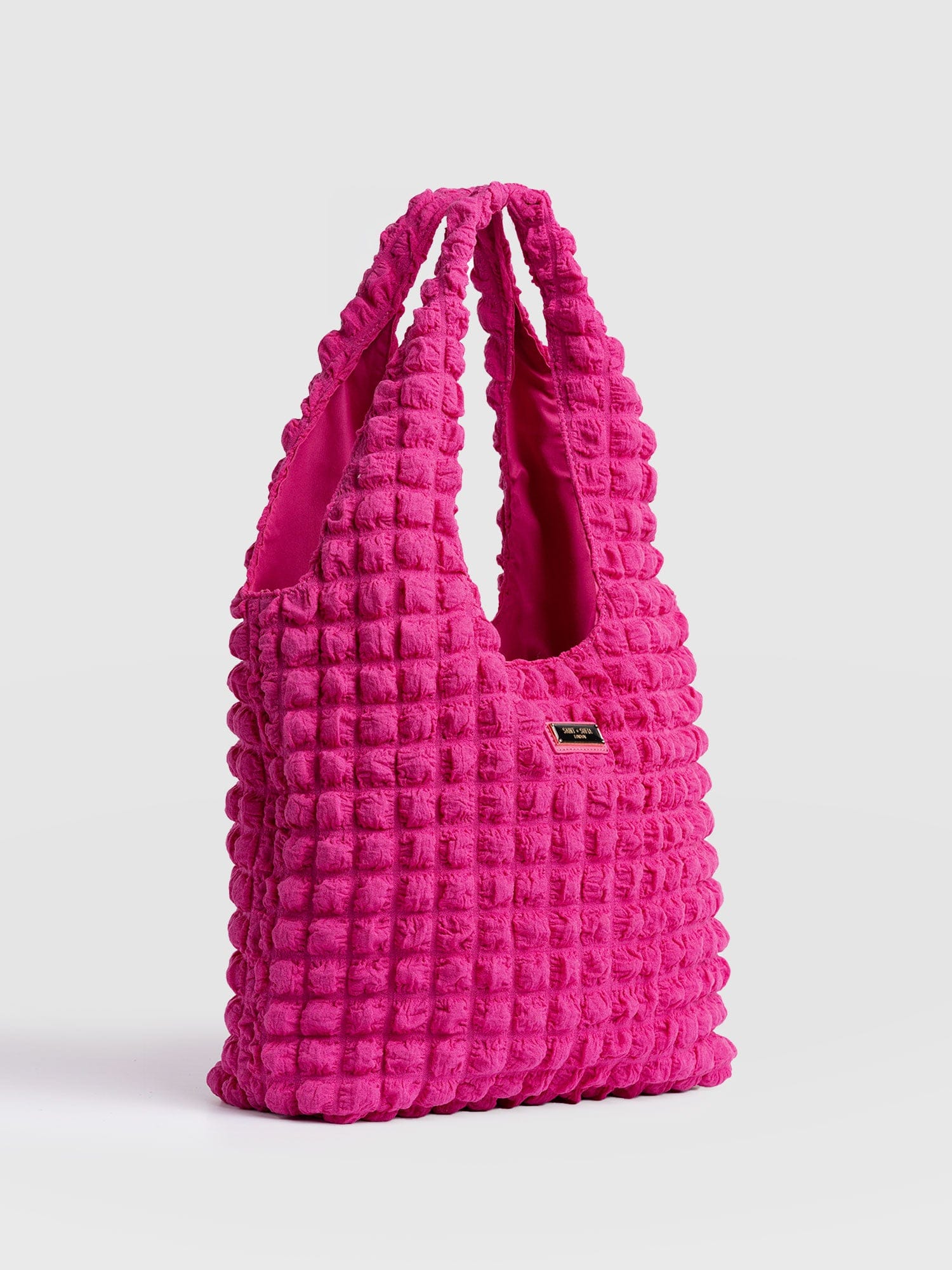 Shoulder Tote Bag - Fuchsia Pink