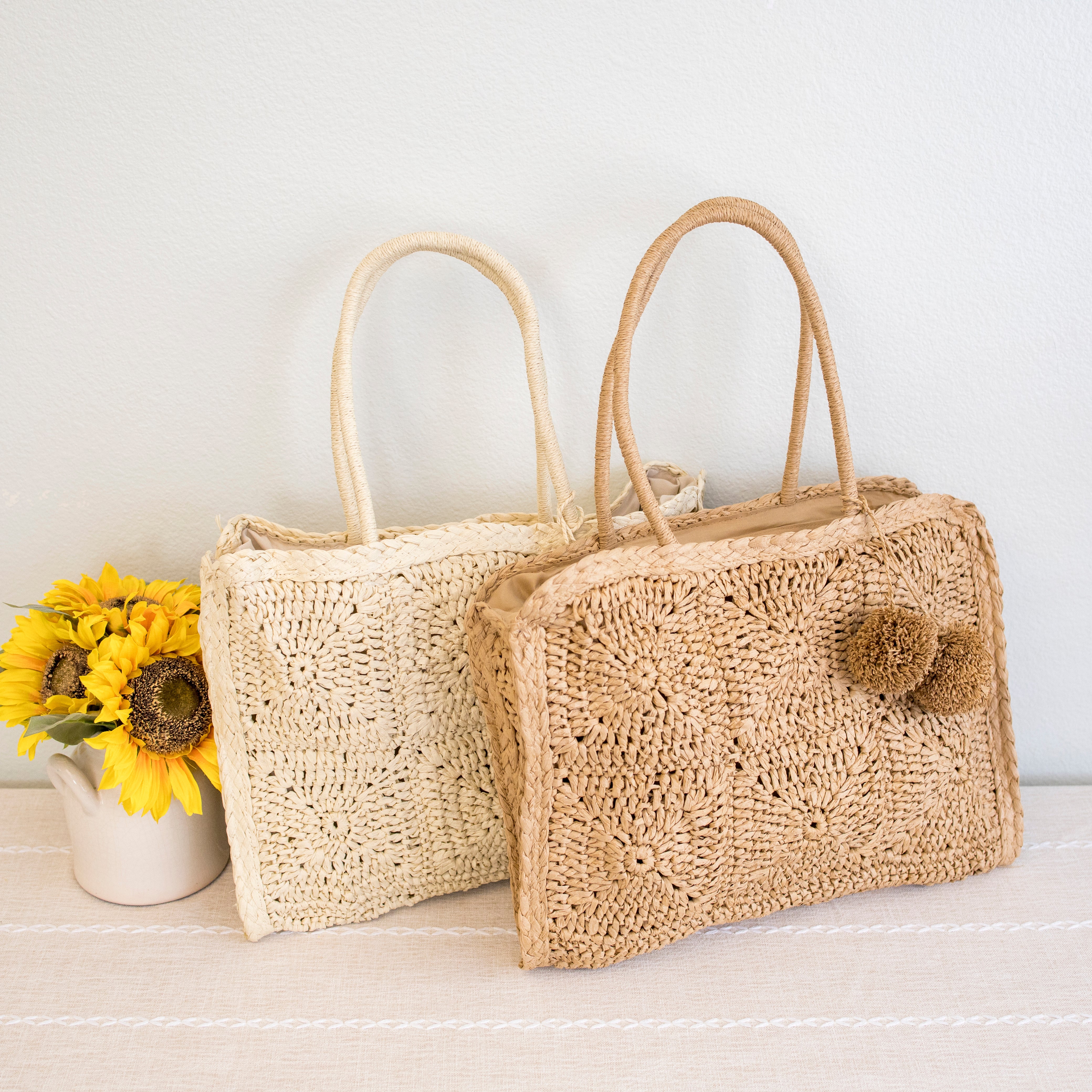 Handbags Large Straw Summer Tote