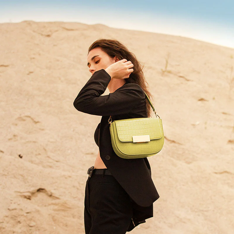 Gaia Crossbody Saddle Bag