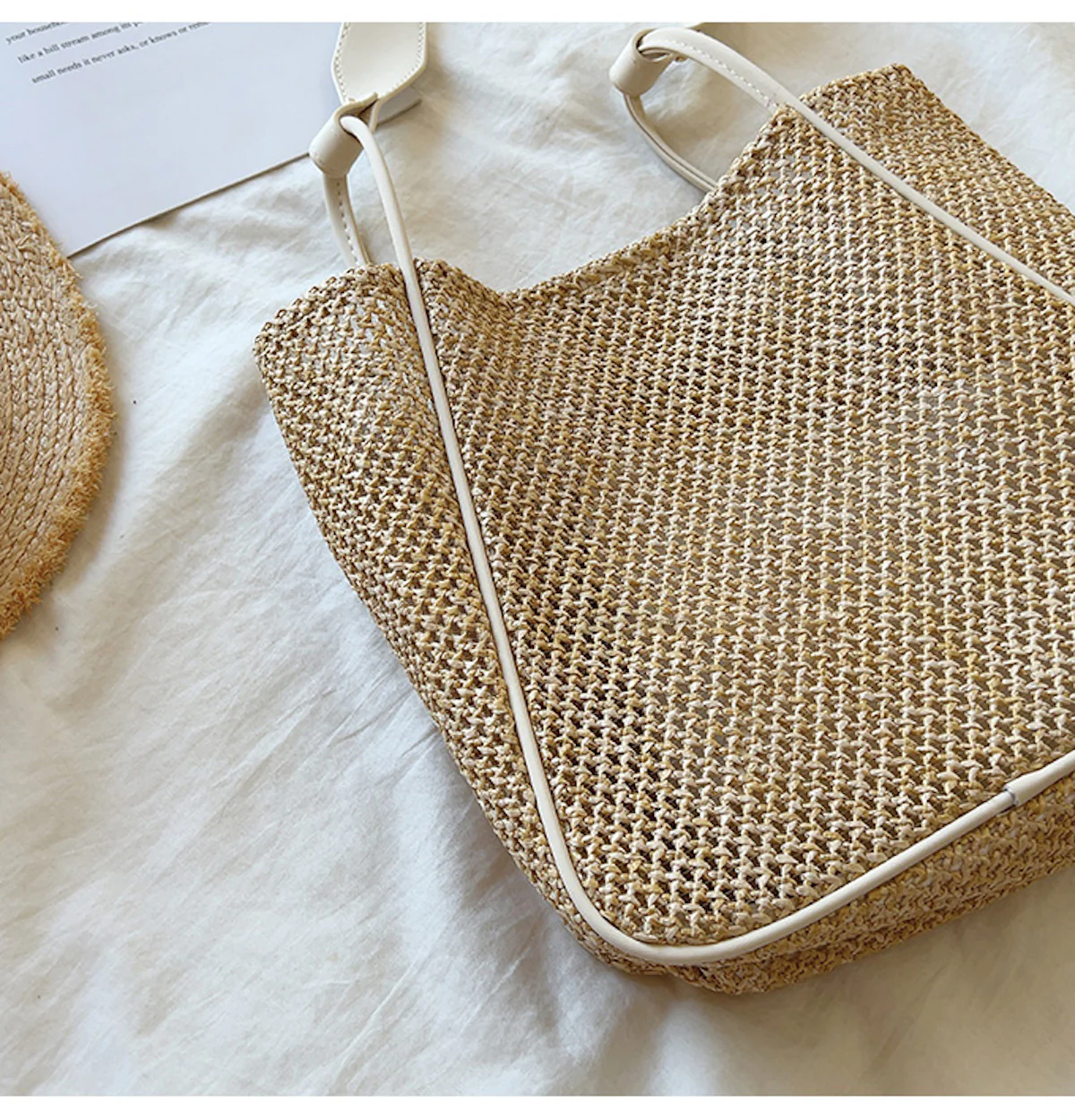 Handbags Straw Woven Work Tote