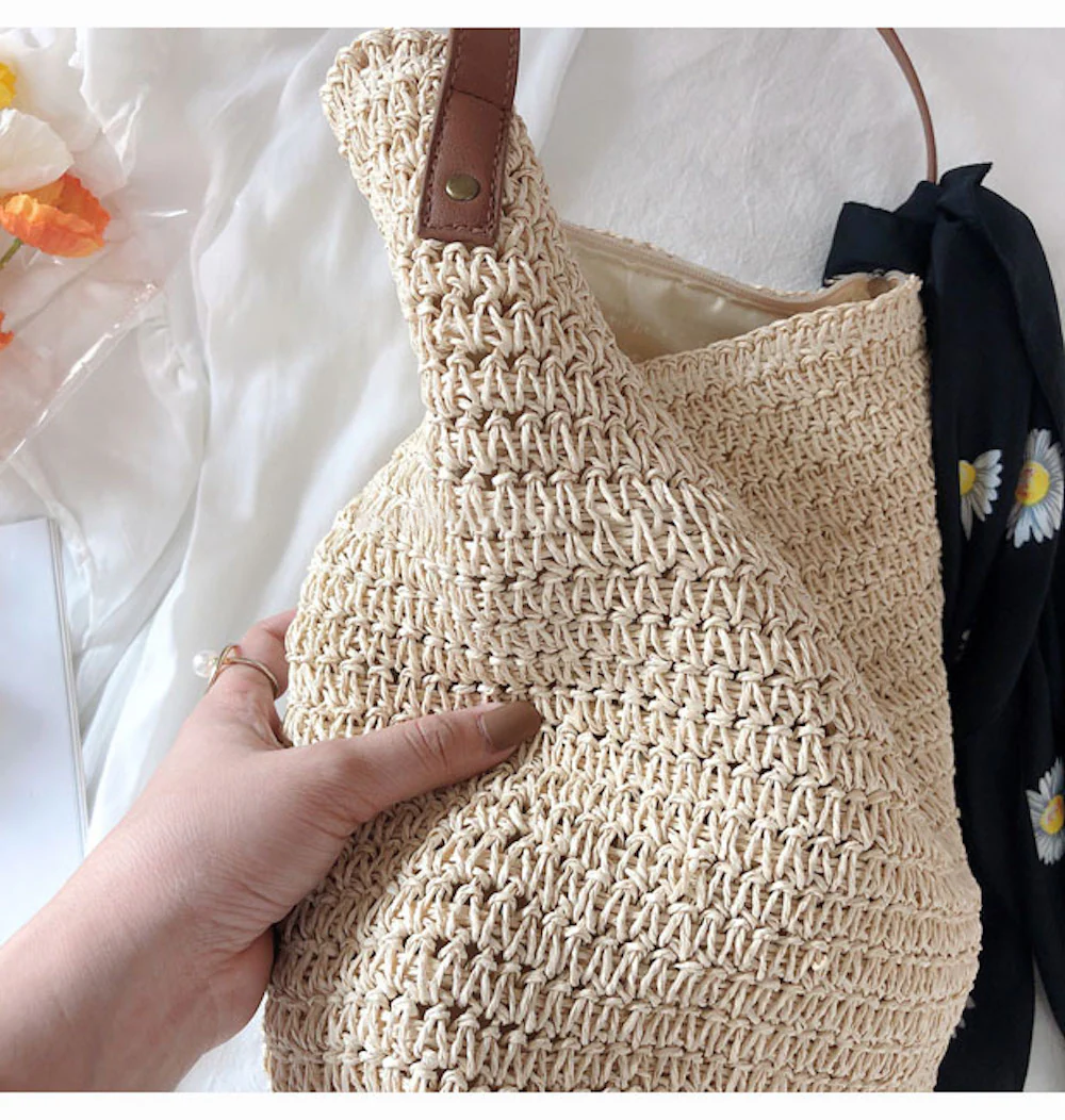 Handbags Straw Woven Retro Shoulder Bag