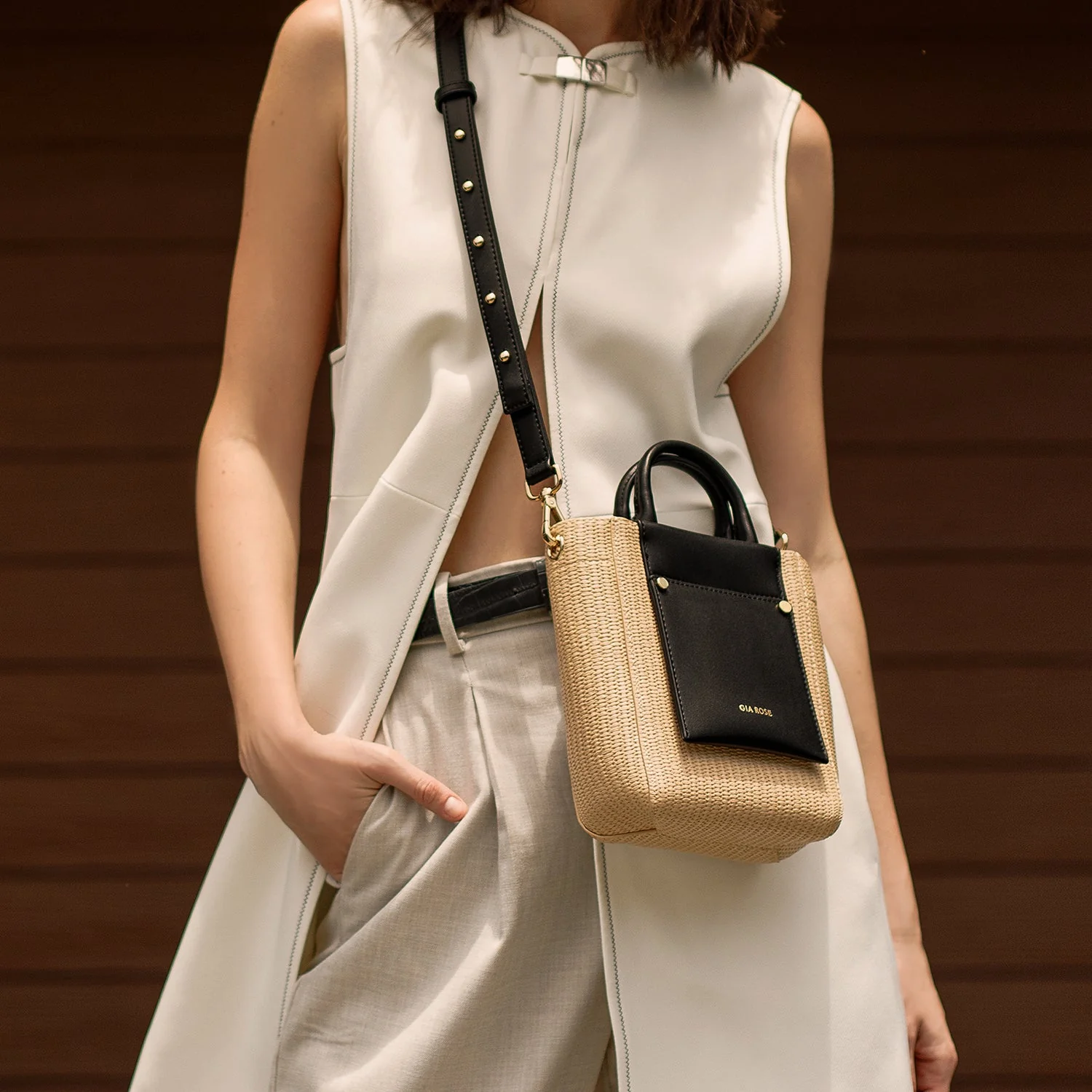 Nicola Mini Tote Woven