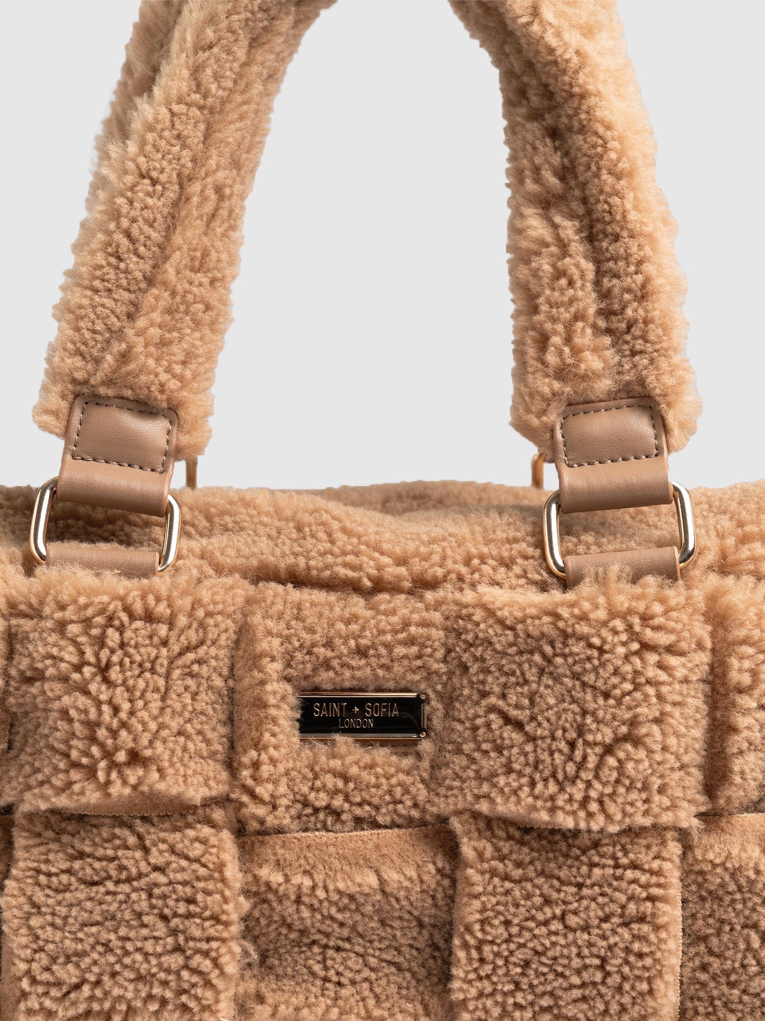 Woven Duffle Bag - Caramel