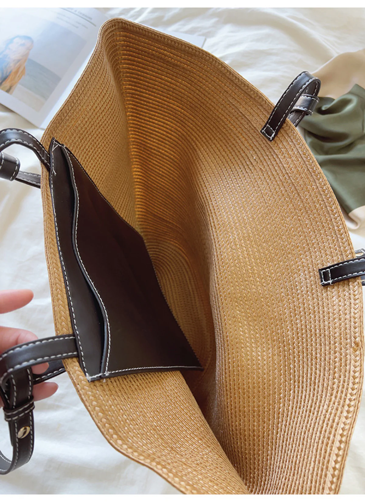 Handbags Large Shell Shaped Straw Purse Beach Bag