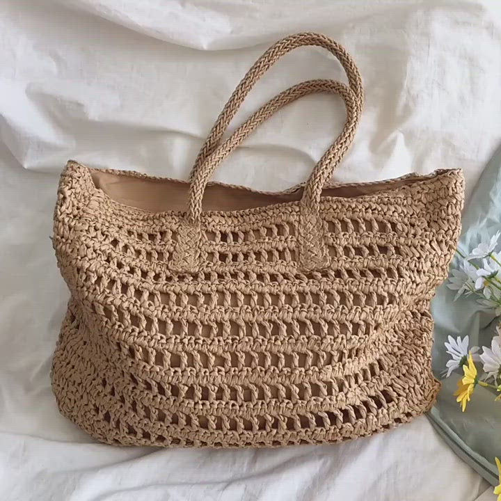 Handbags Large Fashion Straw Woven Tote Bag