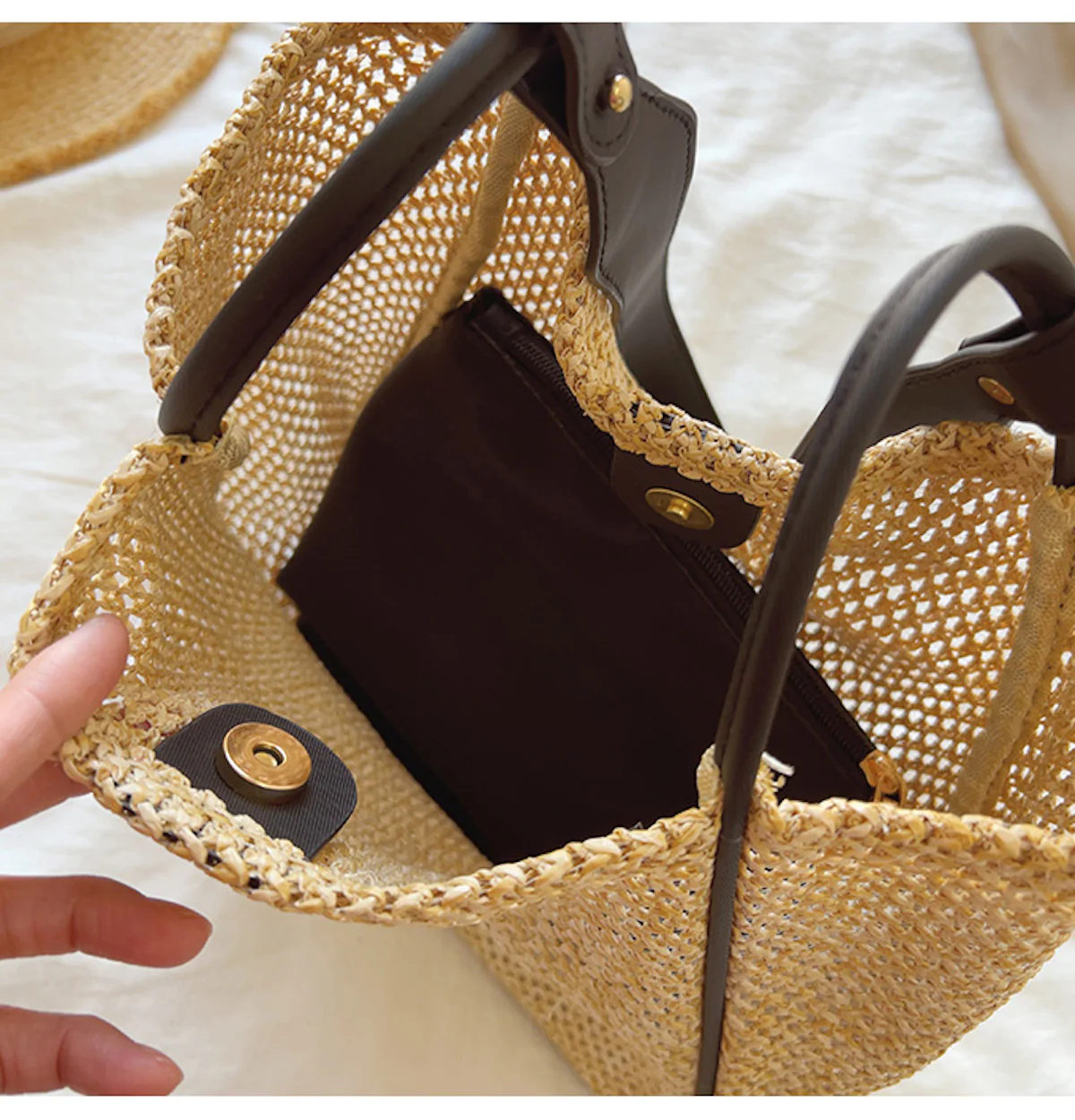 Handbags Straw Woven Work Tote