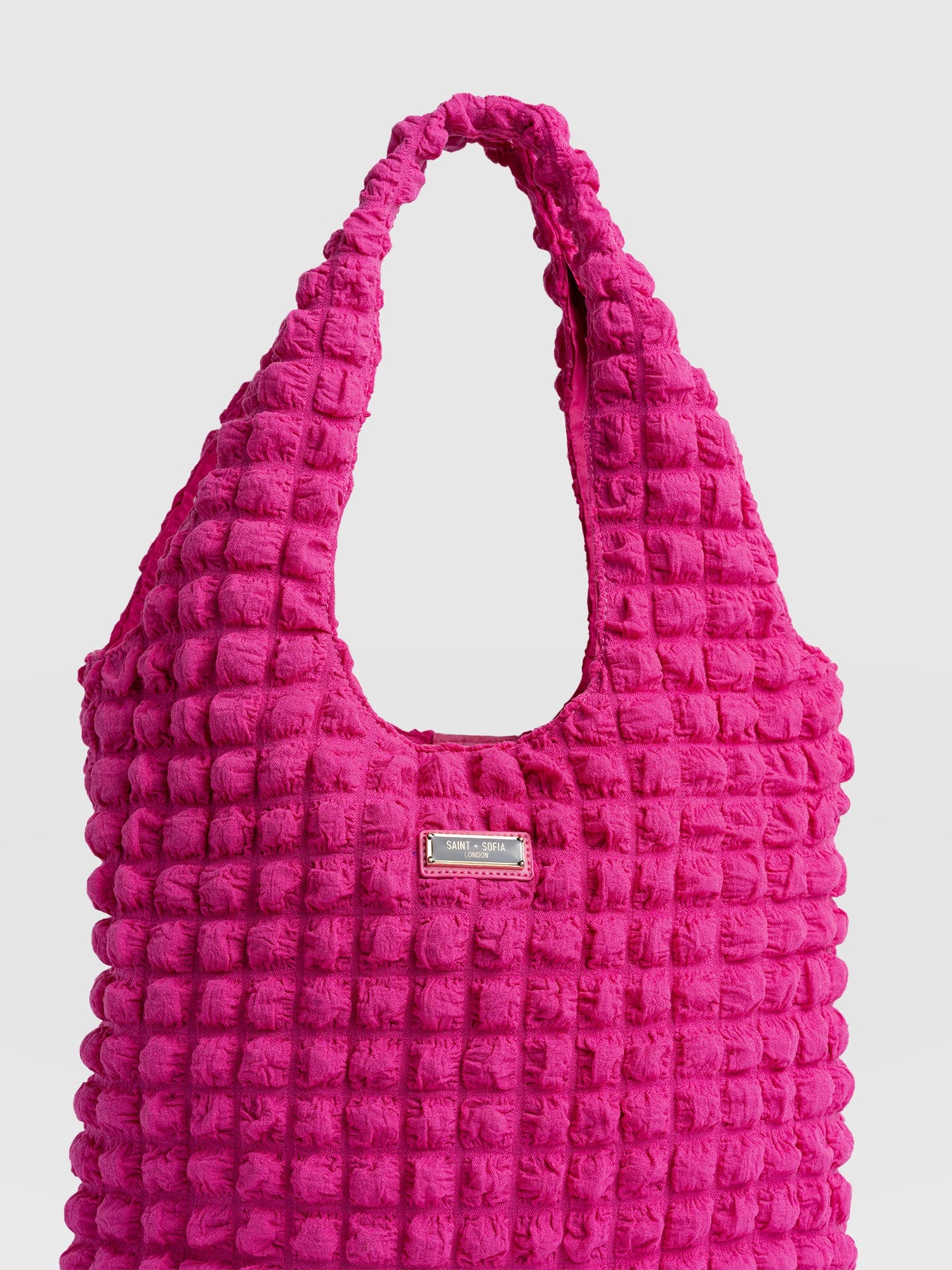 Shoulder Tote Bag - Fuchsia Pink