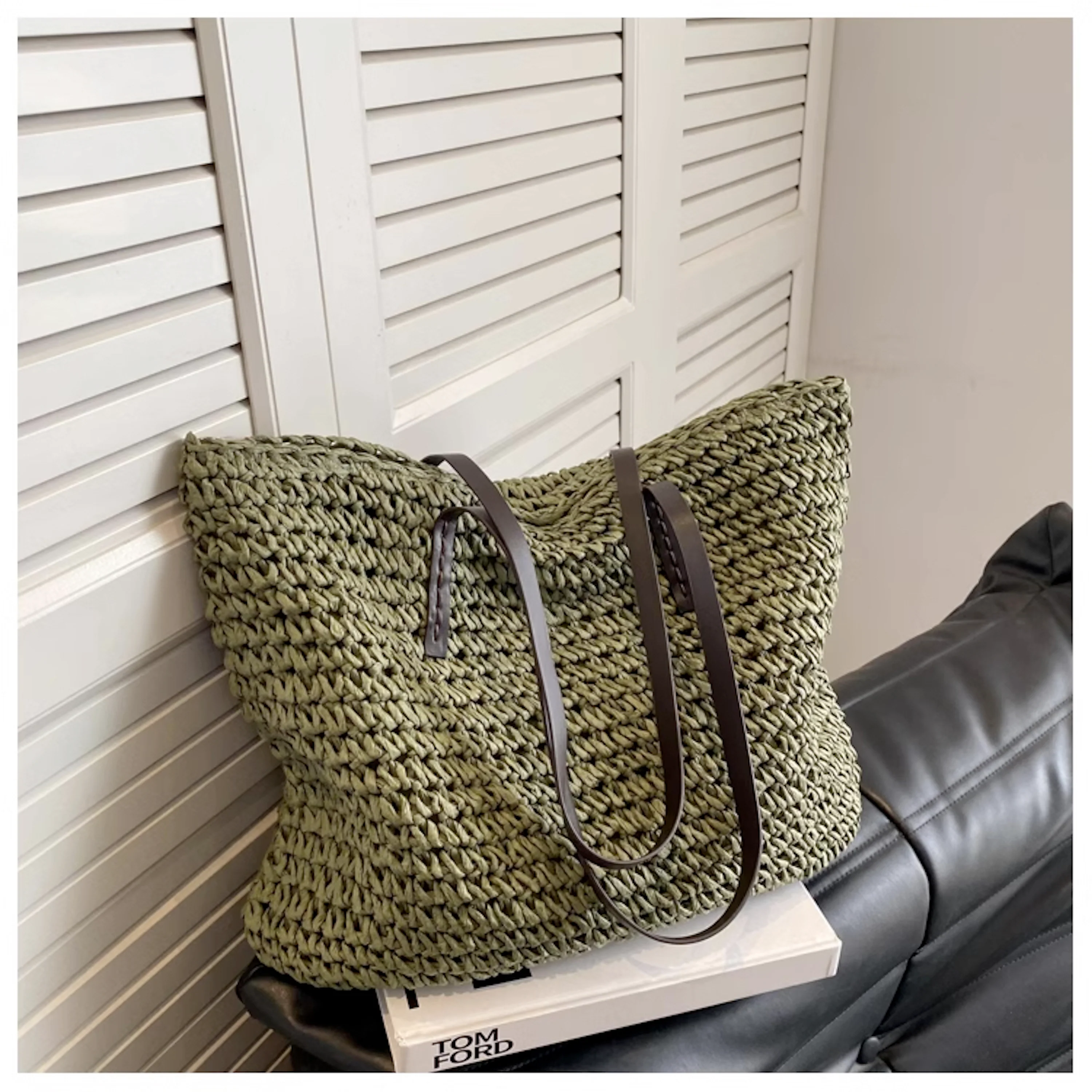 Handbags Everyday Large Straw Woven Summer Bag