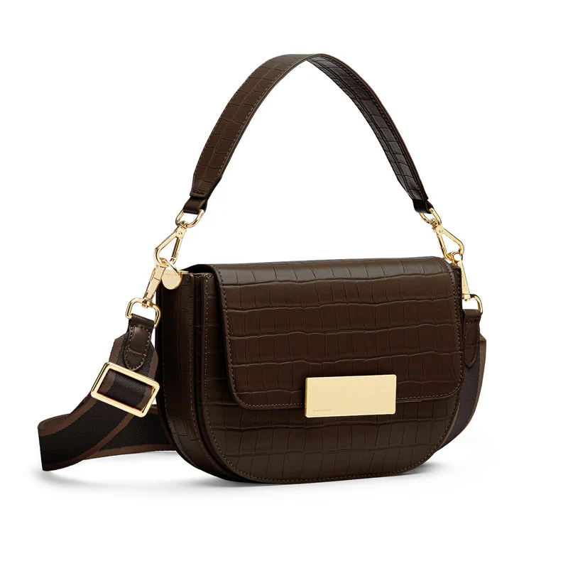 Gaia Crossbody Saddle Bag