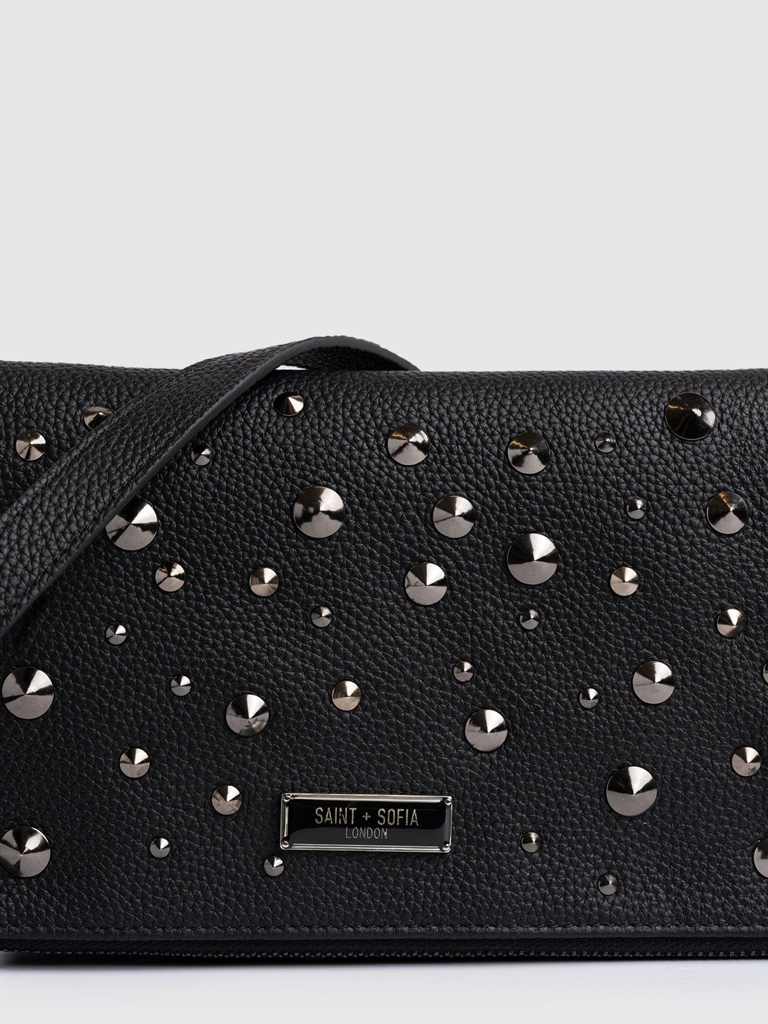 Studded Clutch - Black