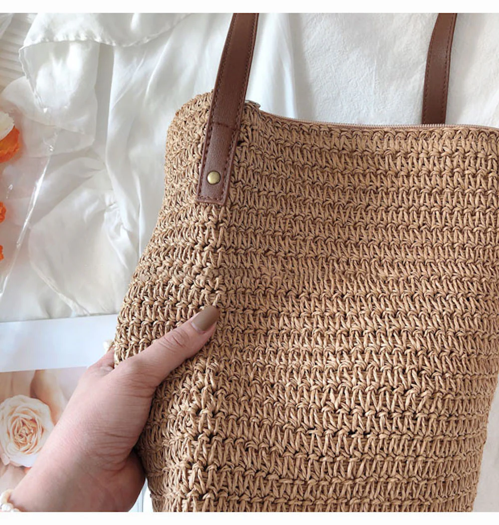 Handbags Straw Woven Retro Shoulder Bag