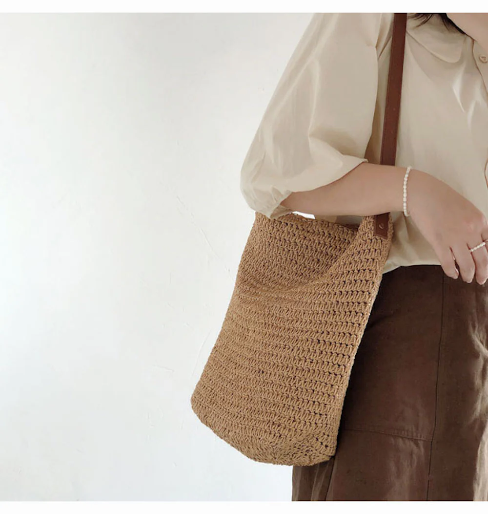 Handbags Straw Woven Retro Shoulder Bag