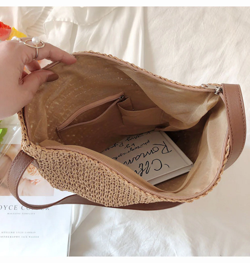 Handbags Straw Woven Retro Shoulder Bag