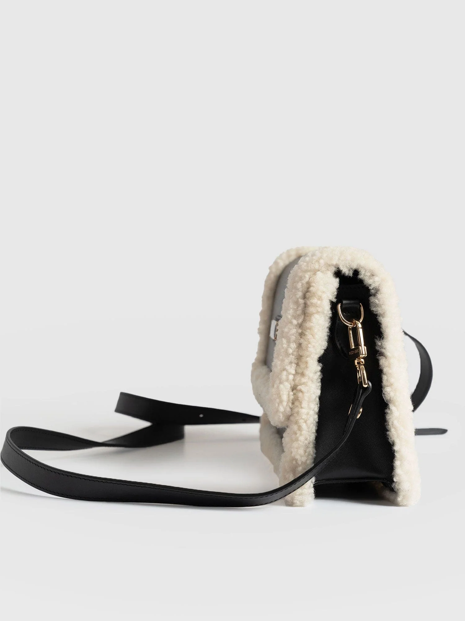 Cross Body Bag - Black/Ecru