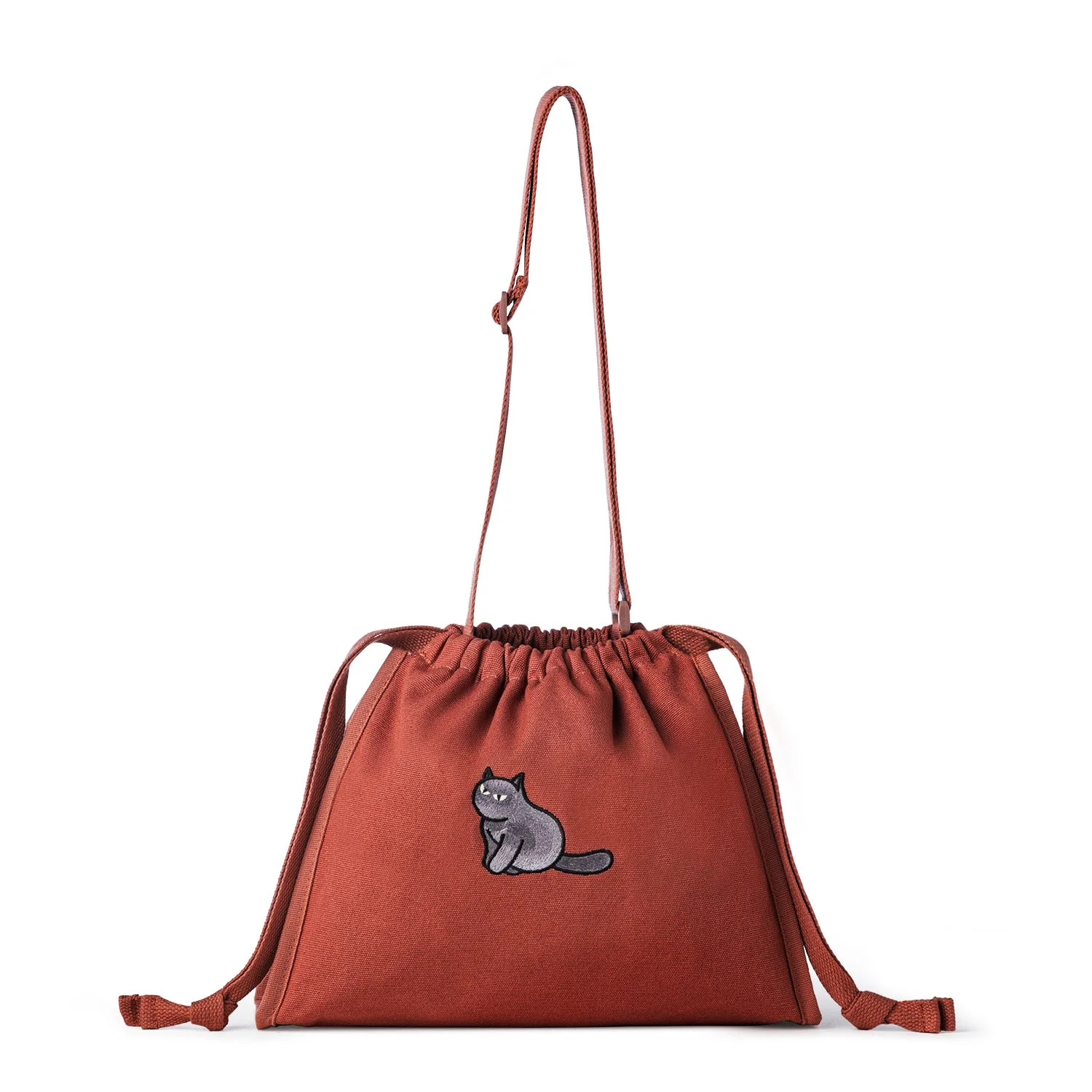 Furry Drawstring 37 Crossbody Bag